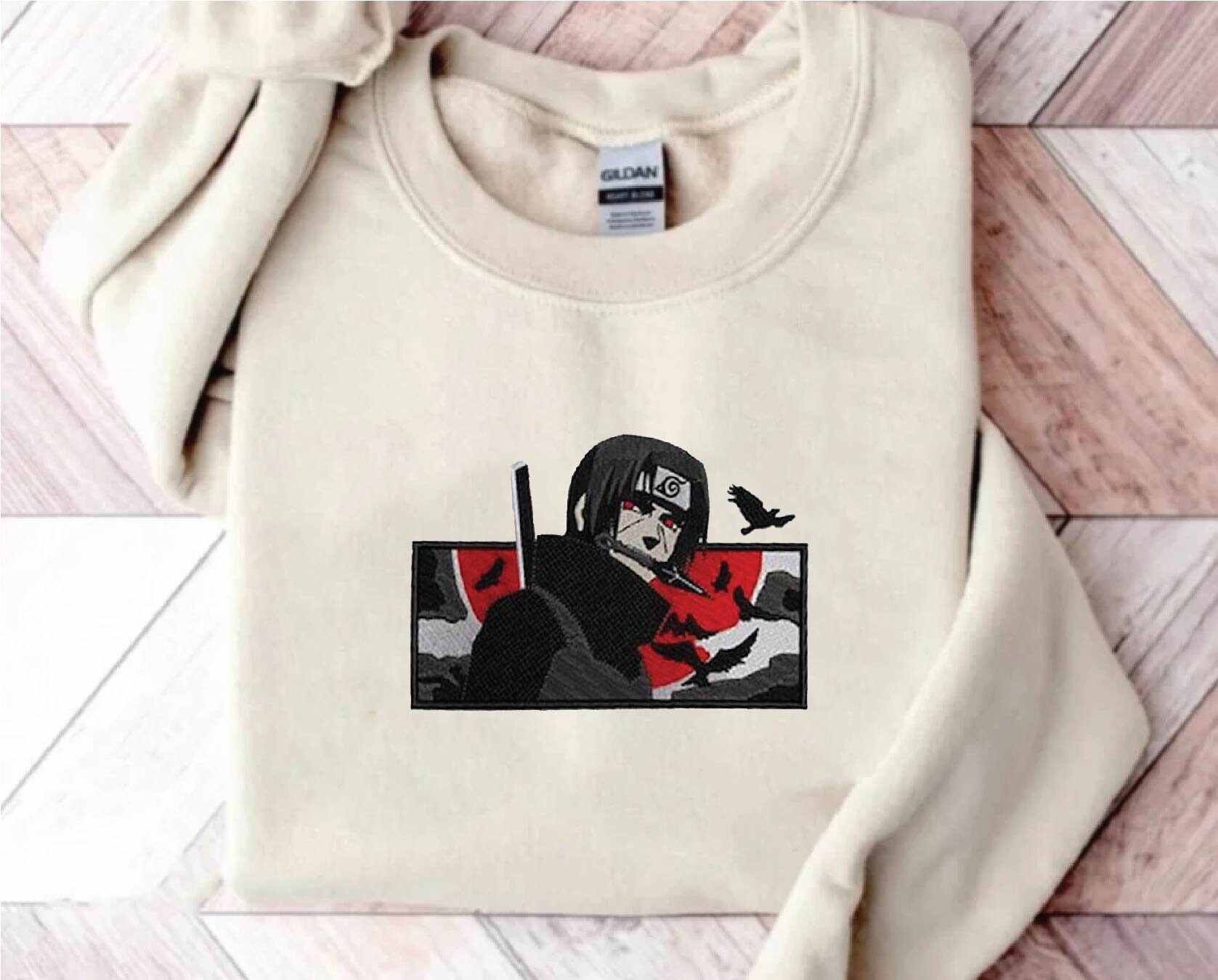 Naruto Itachi Embroidered Hoodie Naruto Itachi Embroidered Hoodie