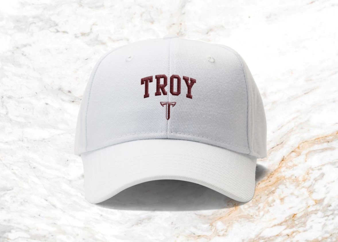 Troy University White Embroidered Hat Troy University White Embroidered Hat