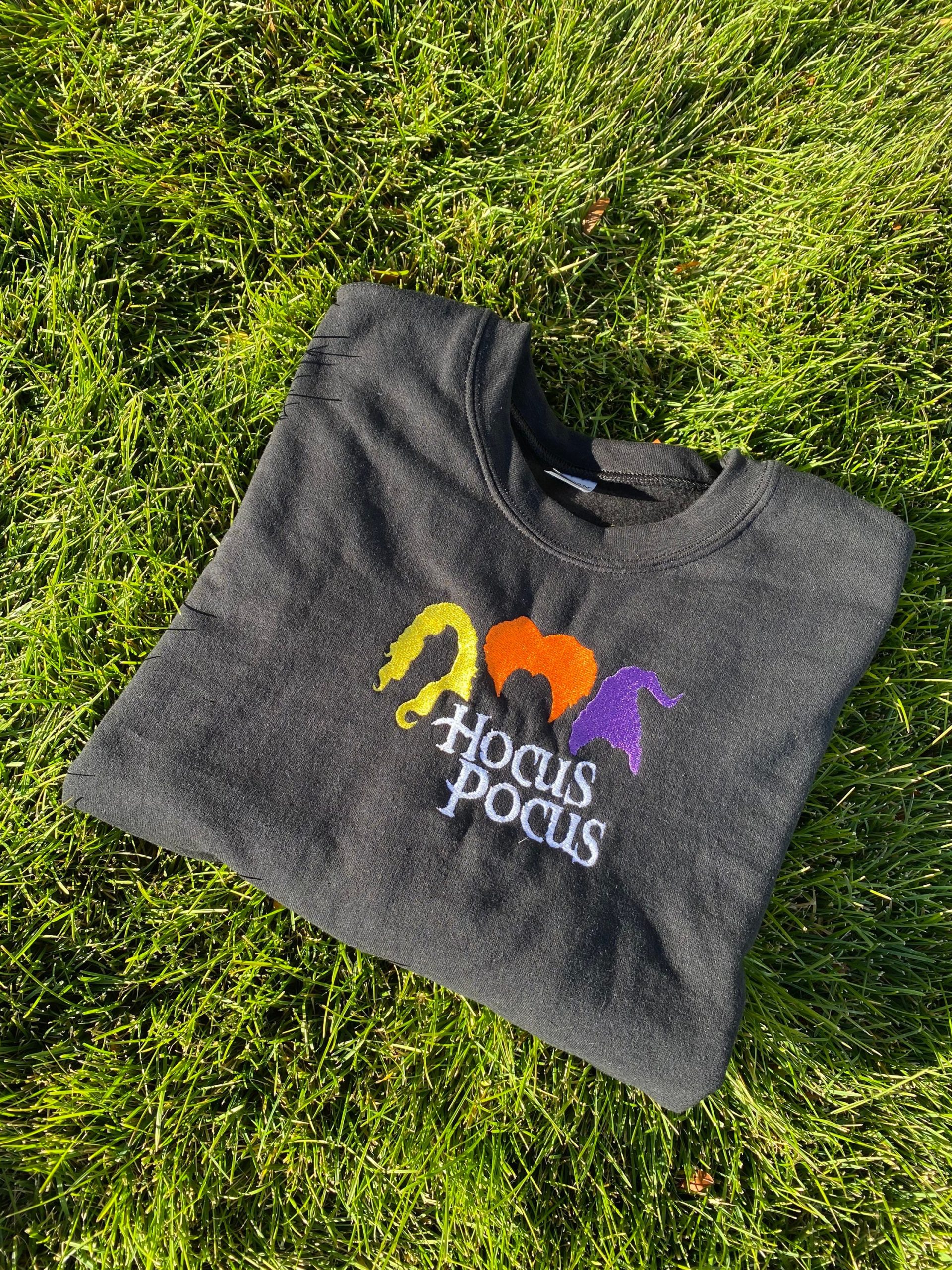 Hocus Pocus Sanderson Sisters Embroidered Sweatshirt Hoodie Hocus Pocus Sanderson Sisters Embroidered Sweatshirt Hoodie