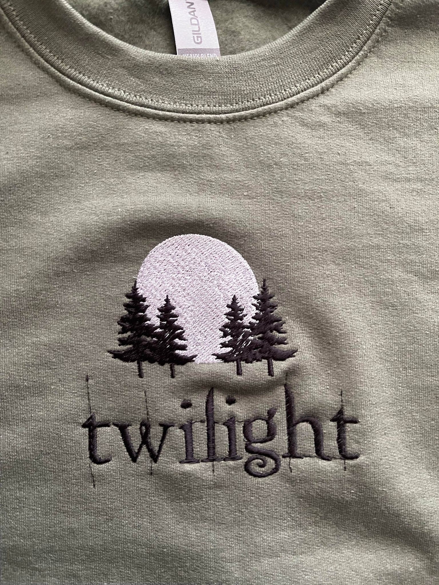 Twilight Embroidered Sweatshirt Crewneck Twilight Embroidered Sweatshirt Crewneck