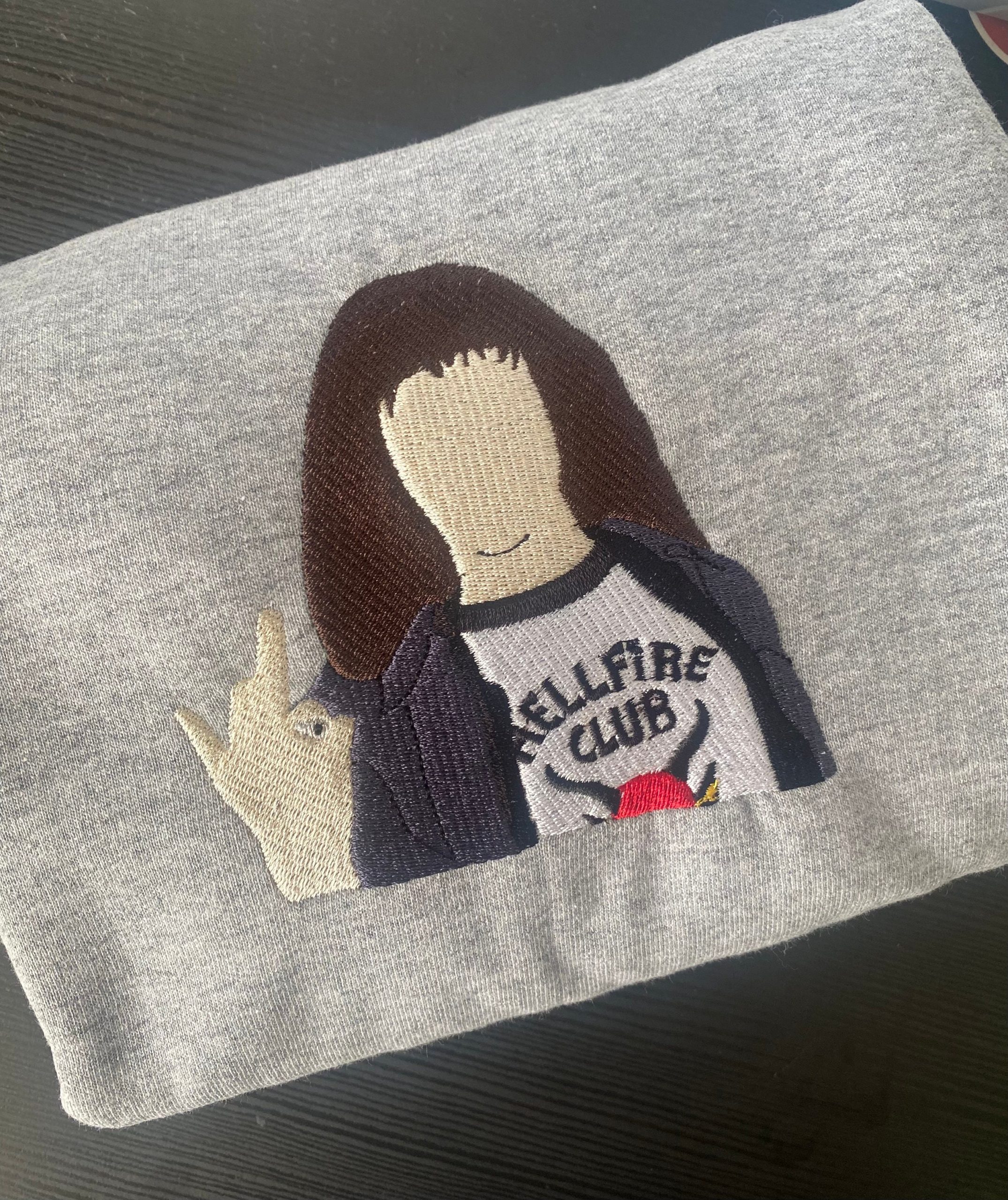 Stranger Things Eddie Munson Embroidered Sweatshirt Crewneck Stranger Things Eddie Munson Embroidered Sweatshirt Crewneck