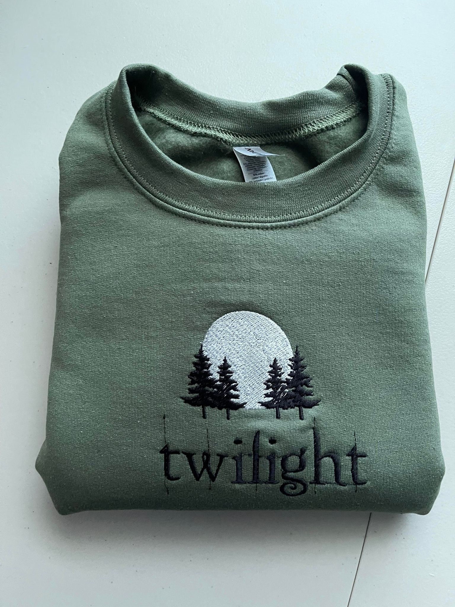 Twilight Embroidered Sweatshirt Crewneck Twilight Embroidered Sweatshirt Crewneck