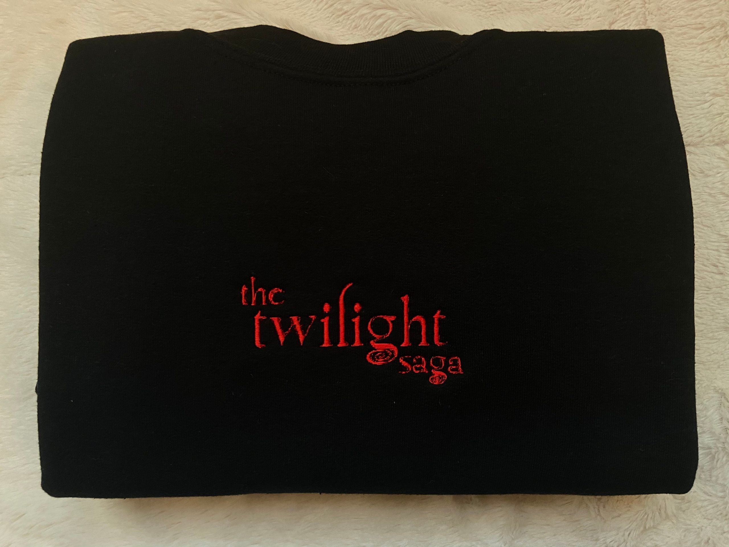 Twilight Saga Embroidered Crewneck Sweatshirt Twilight Saga Embroidered Crewneck Sweatshirt