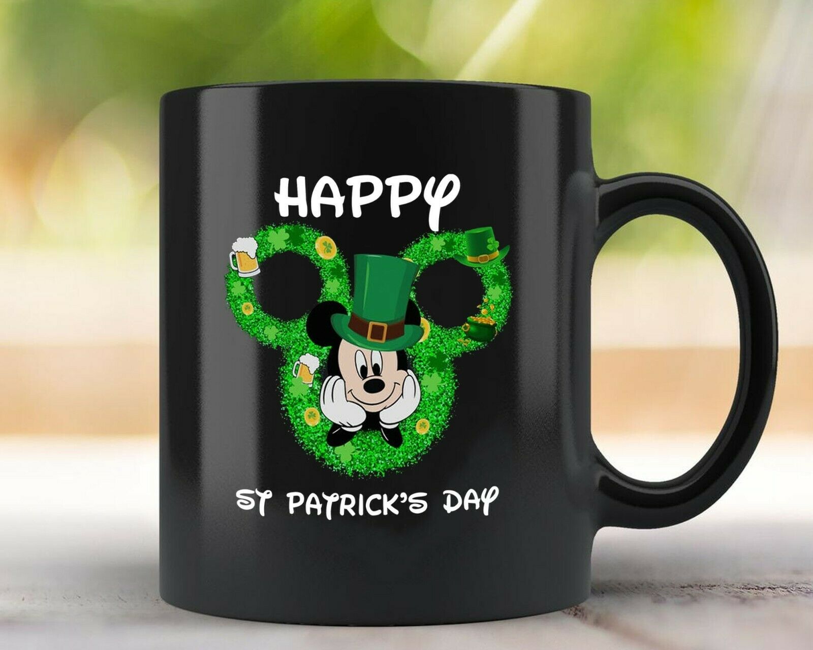 Happy Patrick's Day Mickey Disney Funny Mug Happy Patrick's Day Mickey Disney Funny Mug