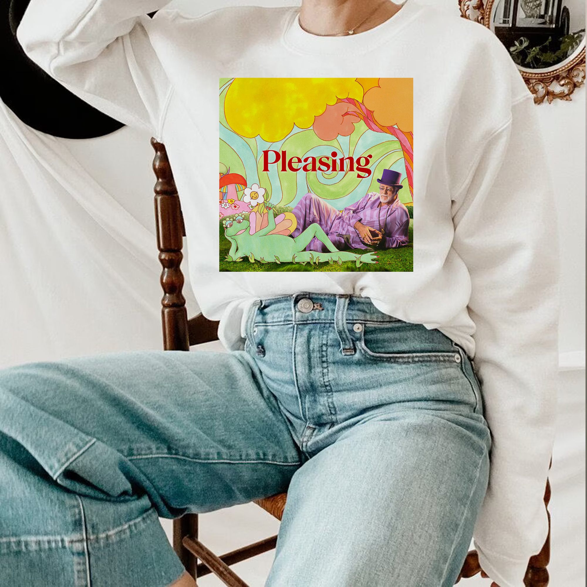 Mick Fleetwood Frog Pleasing Harry Styles Sweatshirt Mick Fleetwood Frog Pleasing Harry Styles Sweatshirt