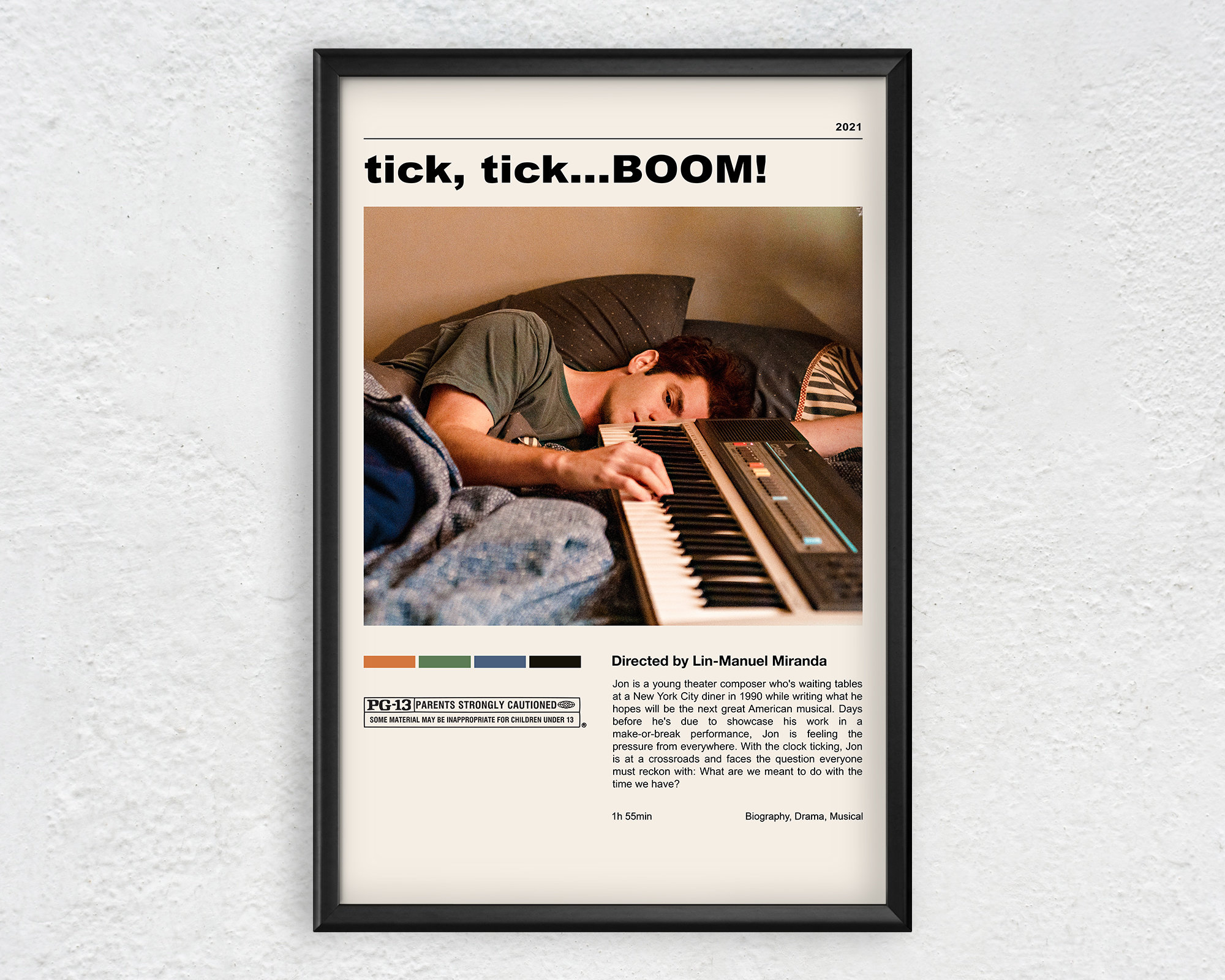Andrew GarfieldTick Tick...Boom! Canvas Poster Andrew GarfieldTick Tick...Boom! Canvas Poster