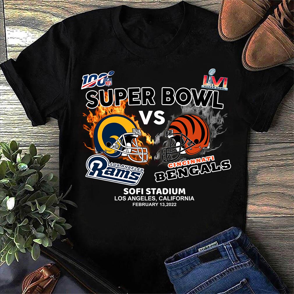 Cincinnati Bengals Vs Los Angeles Rams Super Bowl LVI Shirt Cincinnati Bengals Vs Los Angeles Rams Super Bowl LVI Shirt