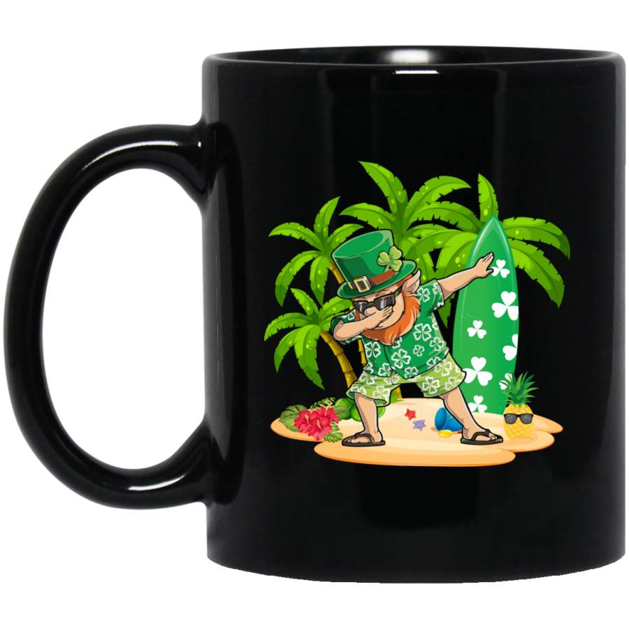 Dabbing Leprechaun Hawaiian Hibiscus St Patrick's Day Gifts Mug Dabbing Leprechaun Hawaiian Hibiscus St Patrick's Day Gifts Mug