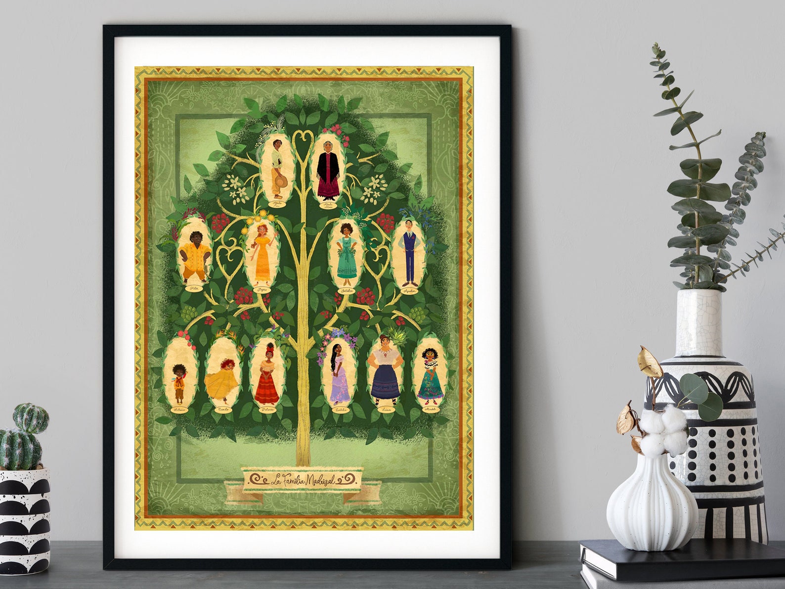 Disney Encanto Madrigal Family Canvas Poster Wall Art Disney Encanto Madrigal Family Canvas Poster Wall Art