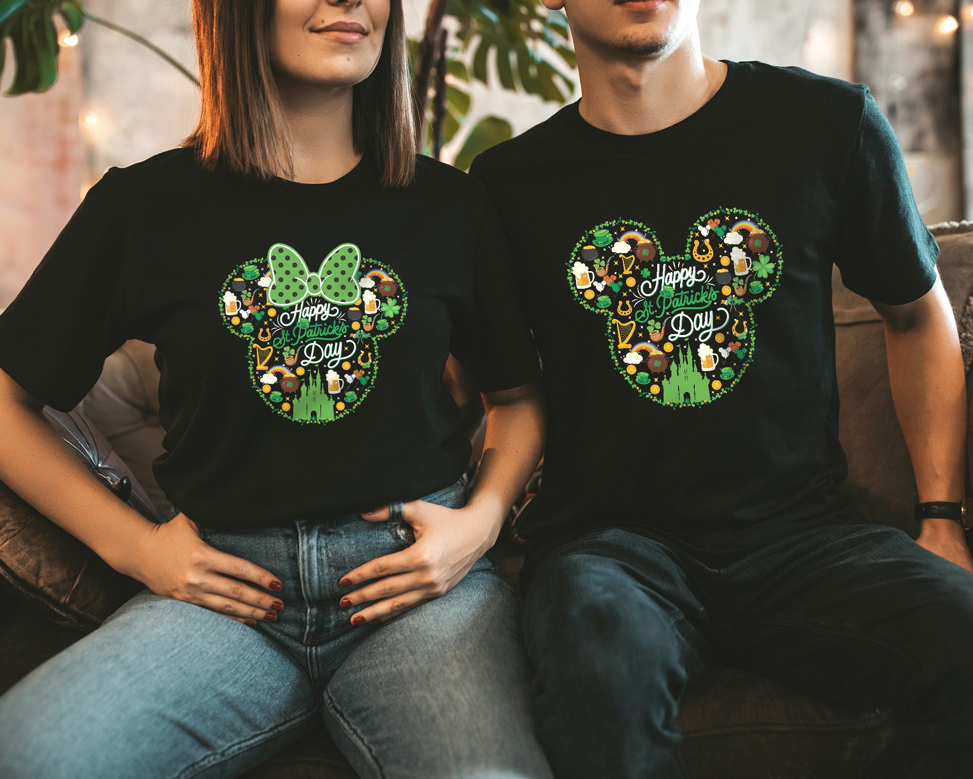 Disney Mickey Minnie Ears Patricks Day Matching Shirt Disney Mickey Minnie Ears Patricks Day Matching Shirt