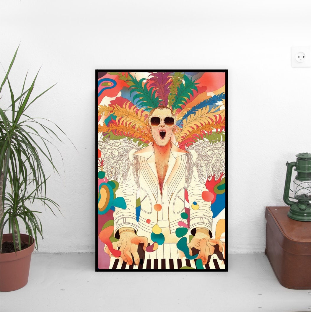 Elton John Wall Art Canvas Póter Elton John Wall Art Canvas Póter