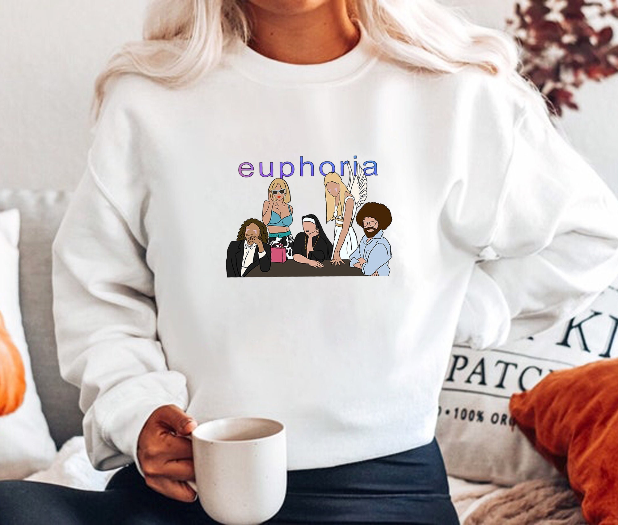Euphoria Characters Season 2 Crewneck Sweatshirt Euphoria Characters Season 2 Crewneck Sweatshirt