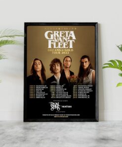 Greta Van Fleet Dreams In Gold Tour For 2022 Poster