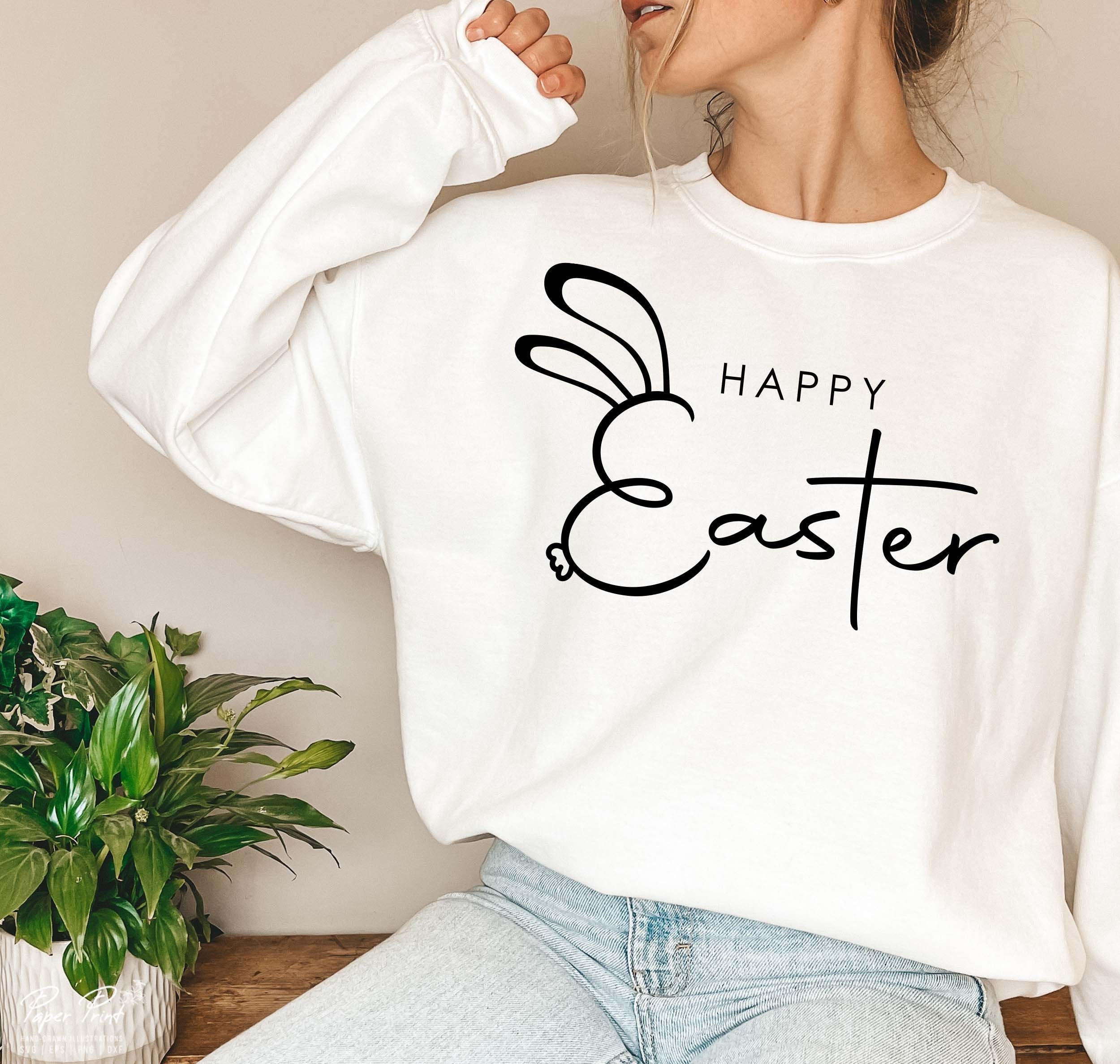 Happy Easter Rabbit 2022 Crewneck Sweatshirt Happy Easter Rabbit 2022 Crewneck Sweatshirt