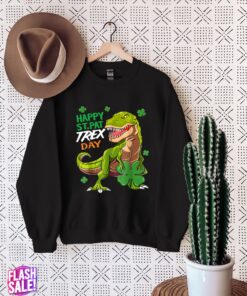 Happy St Pat TREX Day Dinosaur T Shirt