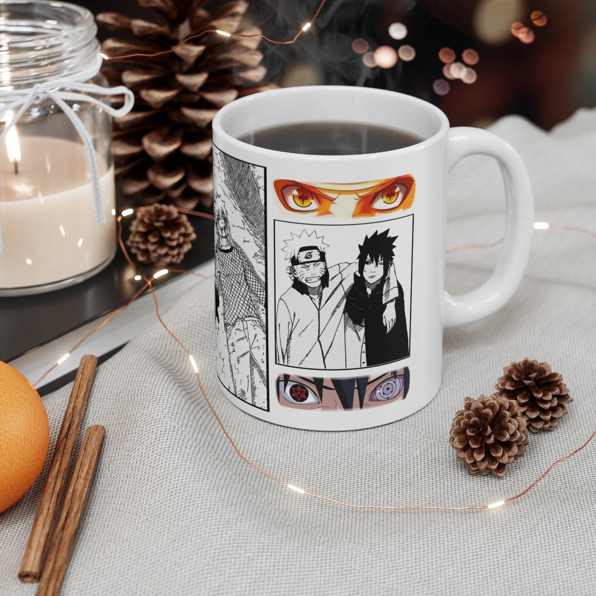 Uzumaki Naruto And Uchiha Sasuke's Emotional Iconic Moment Anime Mug Uzumaki Naruto And Uchiha Sasuke's Emotional Iconic Moment Anime Mug