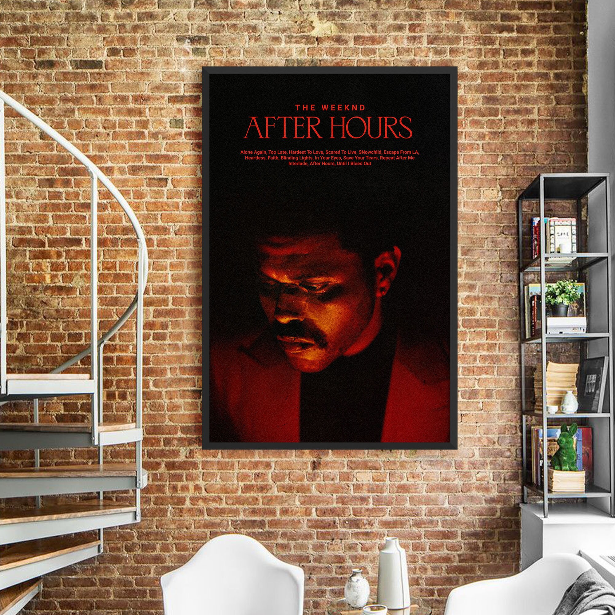 The Weeknd After Hours Album Canvas Poster Print The Weeknd After Hours Album Canvas Poster Print