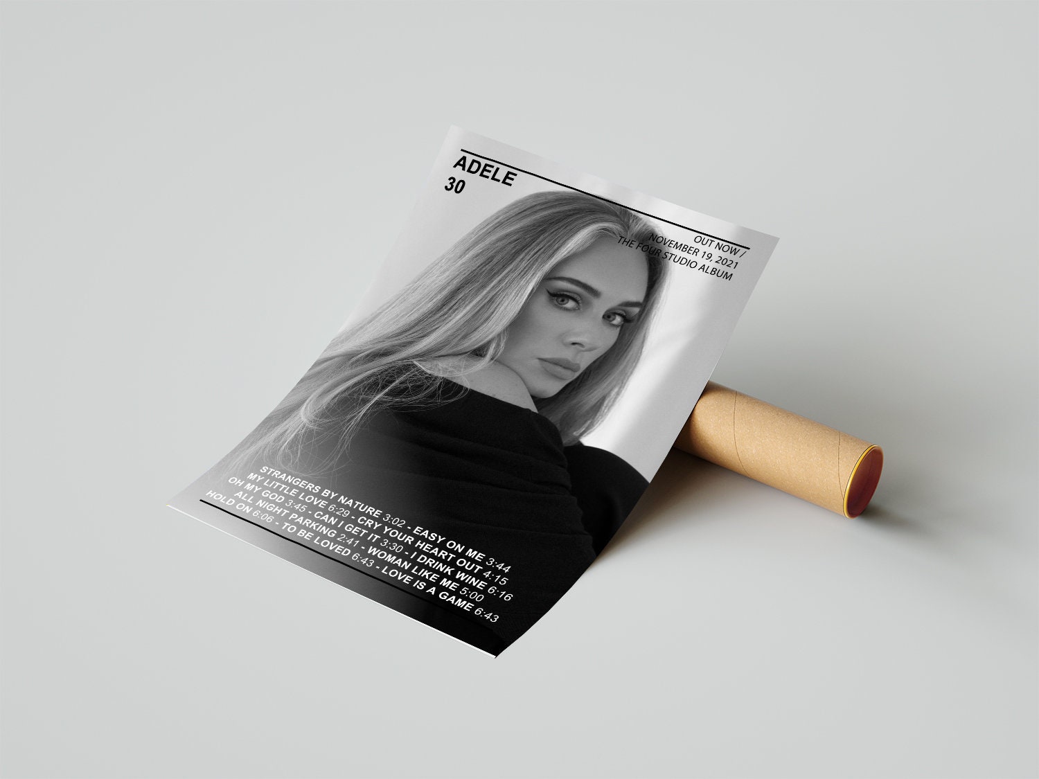 Adele 30 Album Music Poster Adele 30 Album Music Poster