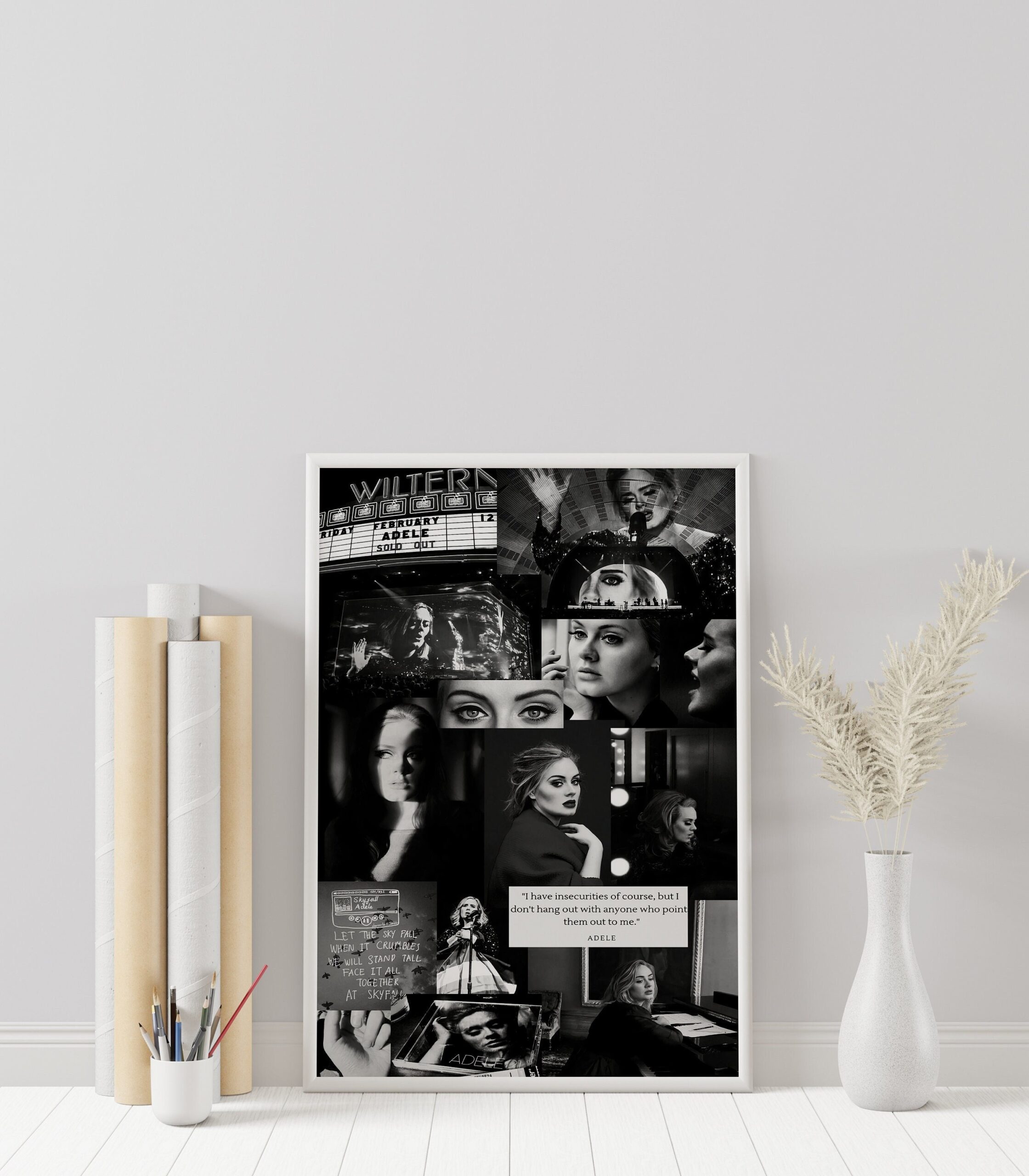 Adele Music Concert Vintage Canvas Poster Adele Music Concert Vintage Canvas Poster