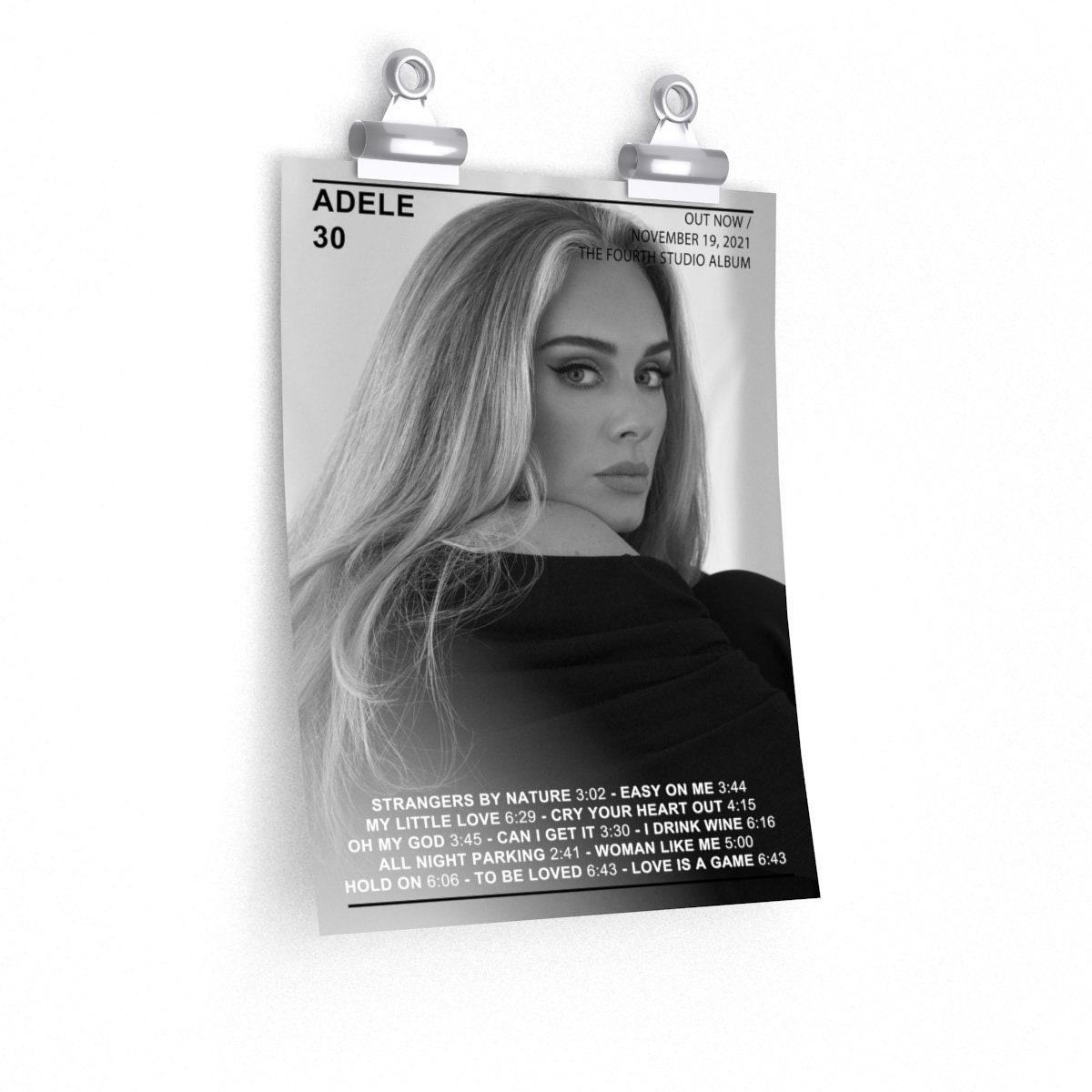 Adele 30 Album Music Poster Adele 30 Album Music Poster
