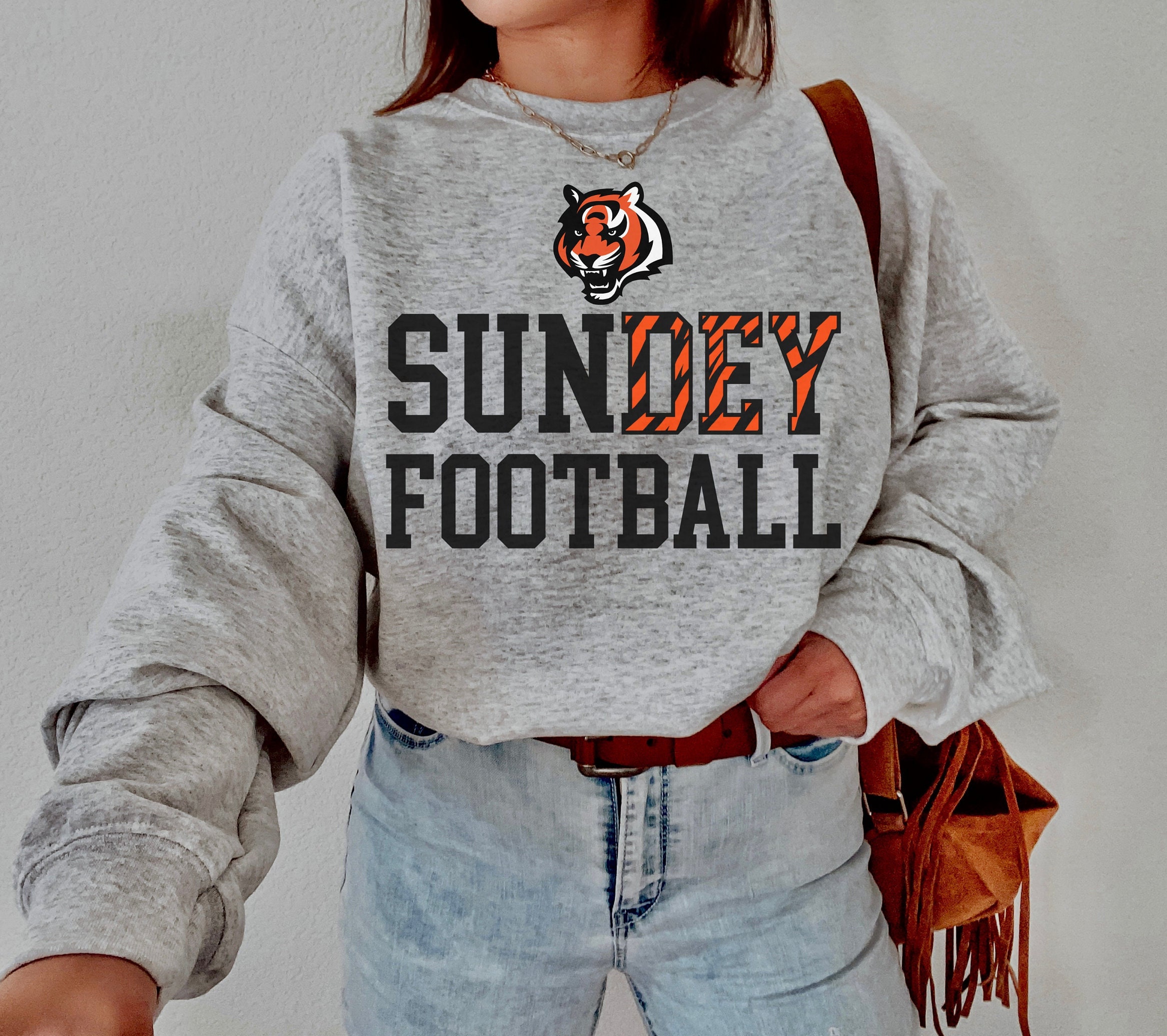 Cincinnati Bengals Sundey Football Crewneck Sweatshirt Cincinnati Bengals Sundey Football Crewneck Sweatshirt