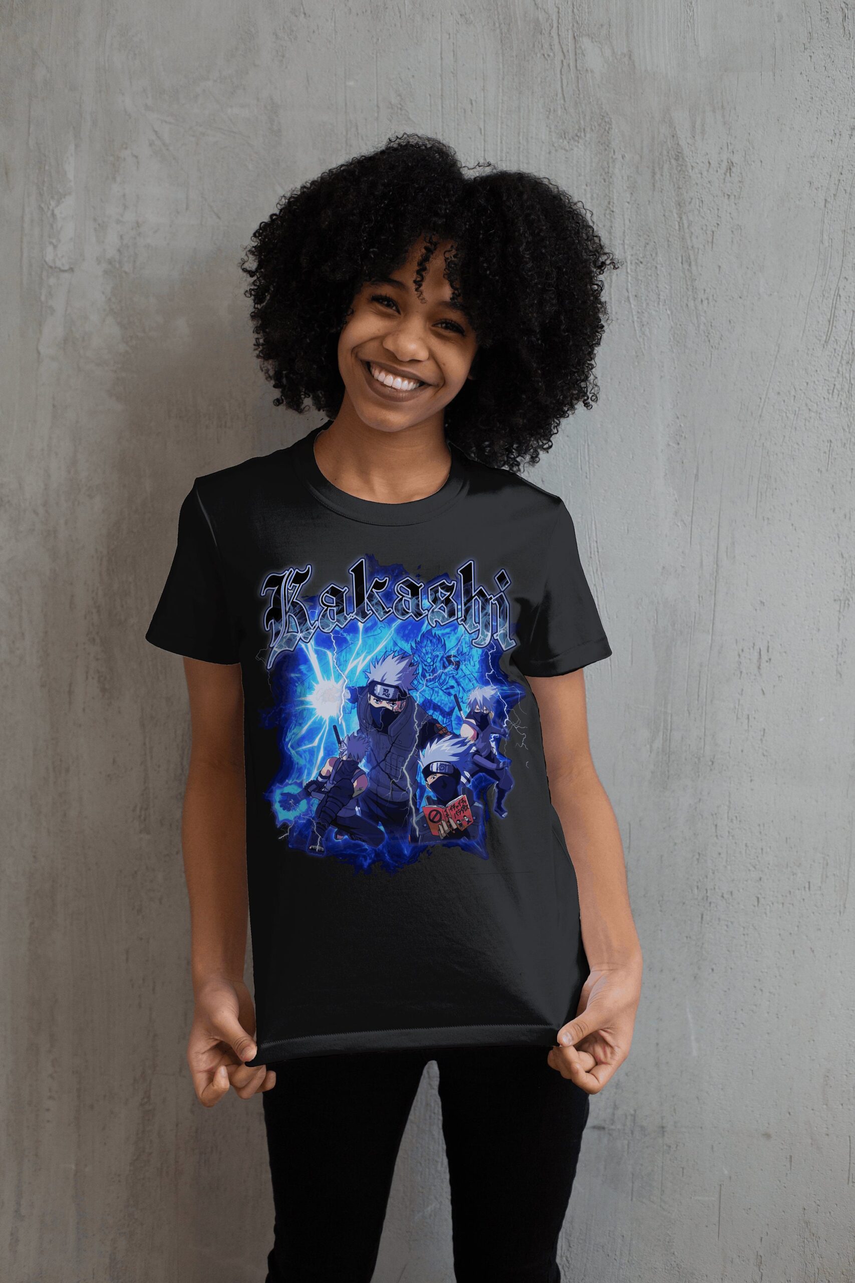 Hatake Kakashi Naruto Vintage Style Tshirt Hatake Kakashi Naruto Vintage Style Tshirt
