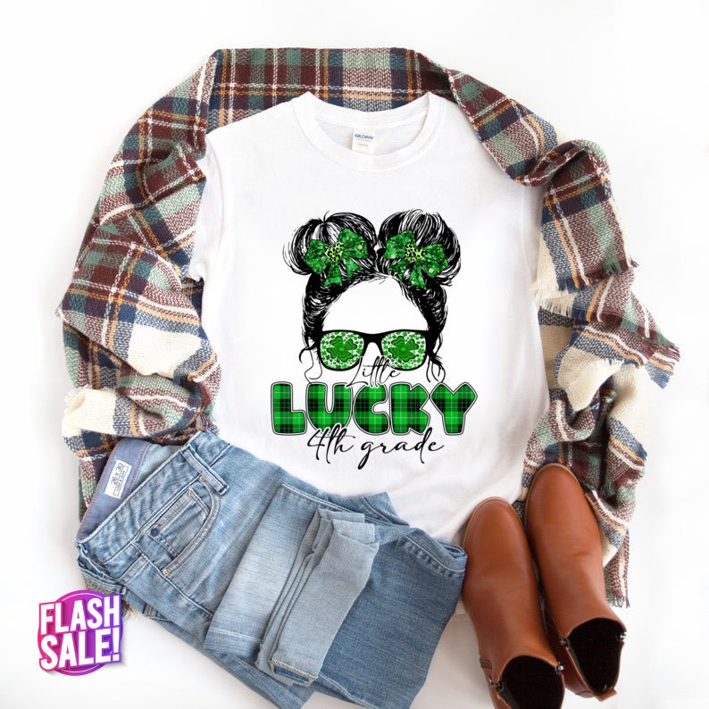 Grade Squad ST Patrick's Day Of Lucky Teacher T-Shirt Grade Squad ST Patrick's Day Of Lucky Teacher T-Shirt