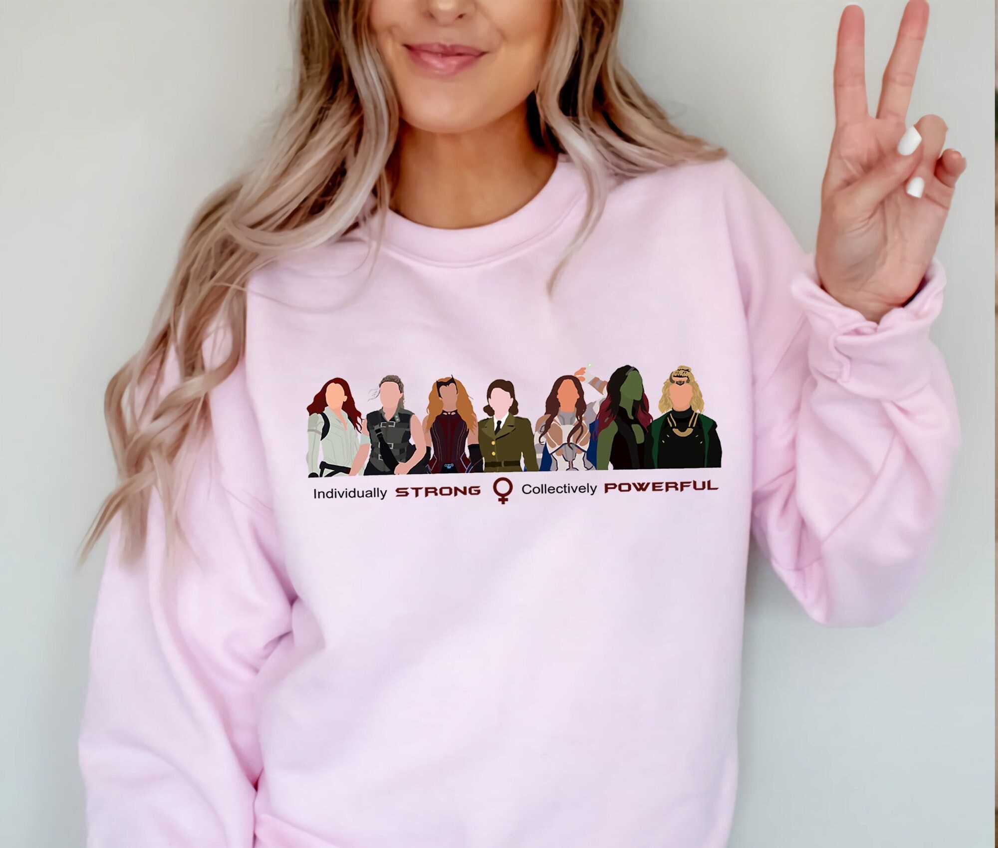 Marvel Avengers Female Heroes 8 March Sweatshirt Marvel Avengers Female Heroes 8 March Sweatshirt