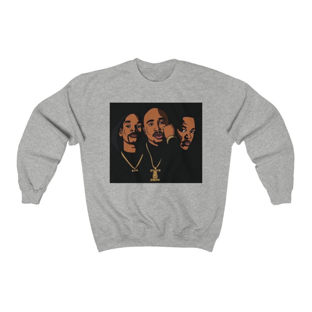 West Coast Tupac Snoop Dogg Sweatshirt Death Row Records West Coast Tupac Snoop Dogg Sweatshirt Death Row Records