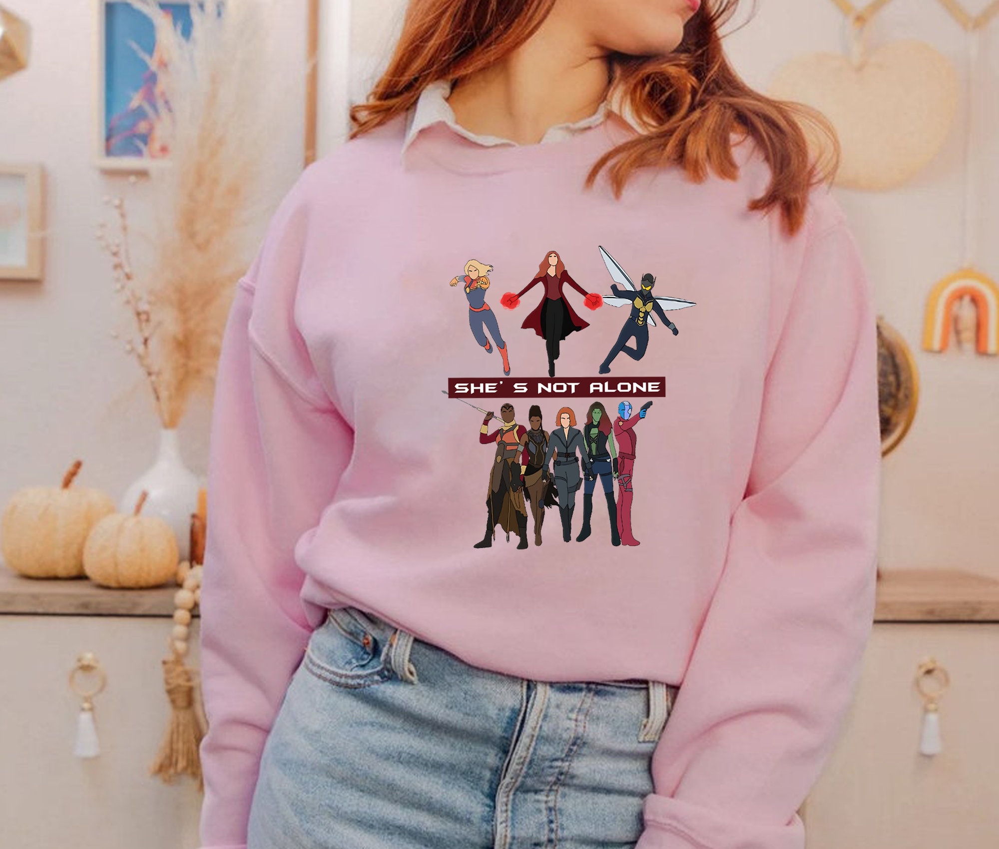 She's Not Alone Female Avengers Infinity Endgame Sweatshirt She's Not Alone Female Avengers Infinity Endgame Sweatshirt