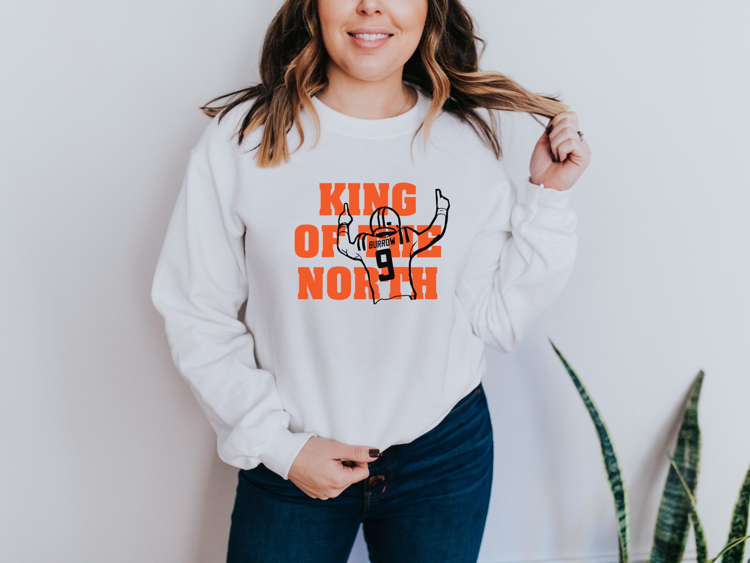 Joe Burrow King Of The North Crewneck Sweatshirt Joe Burrow King Of The North Crewneck Sweatshirt