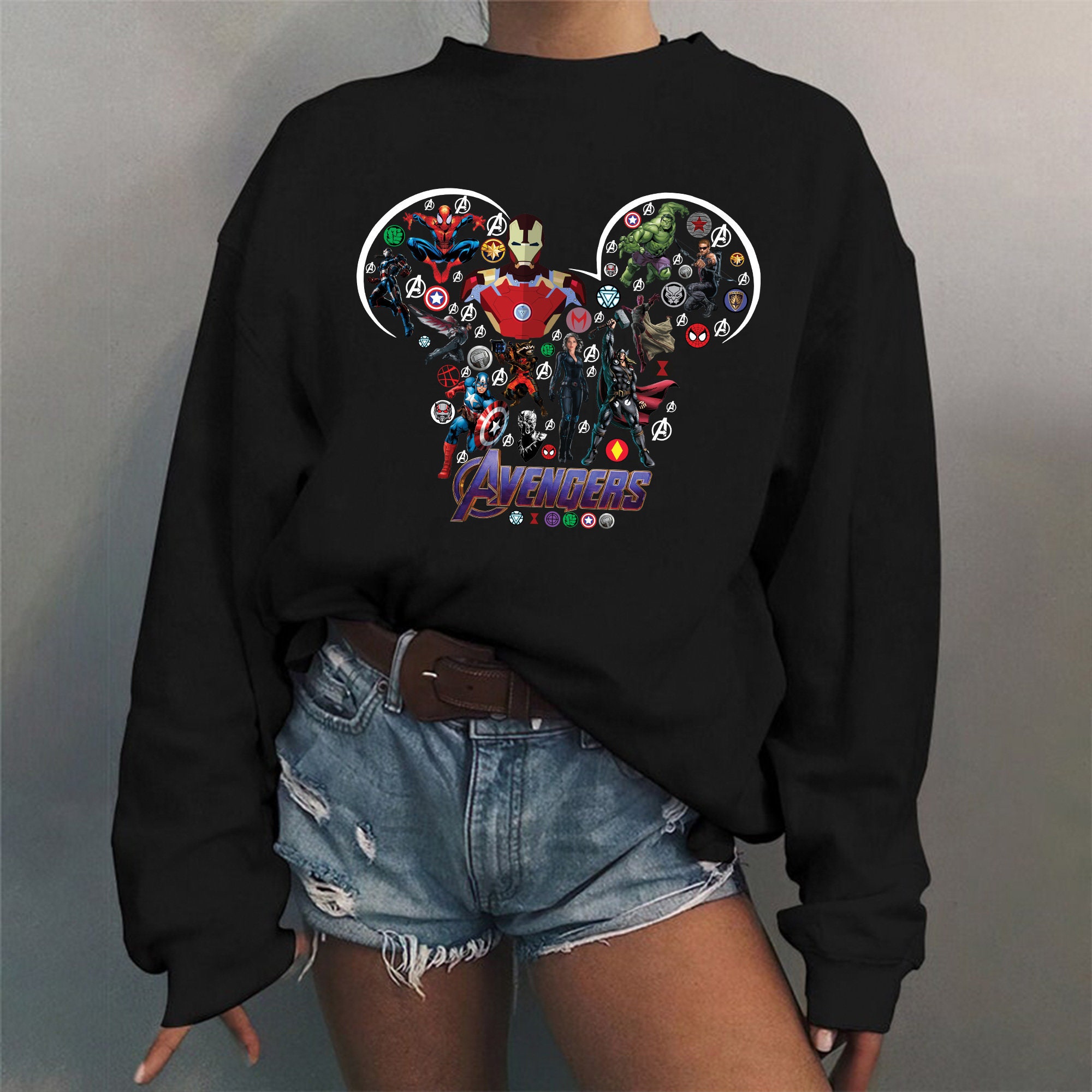 Avengers Assemble Super Hero Marvel Sweatshirt Avengers Assemble Super Hero Marvel Sweatshirt