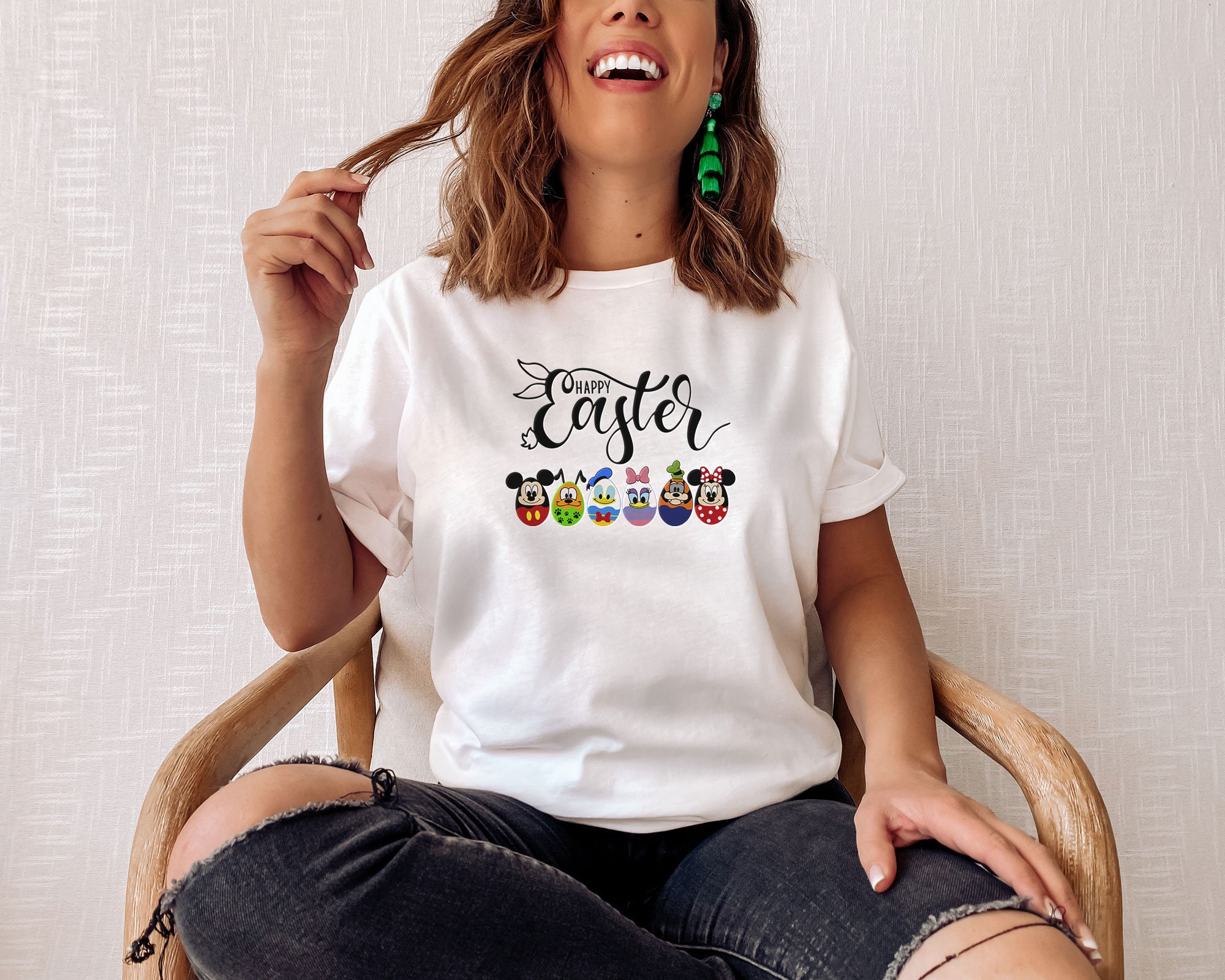 Happy Easter Disney Mickey Friends Sweatshirt Happy Easter Disney Mickey Friends Sweatshirt
