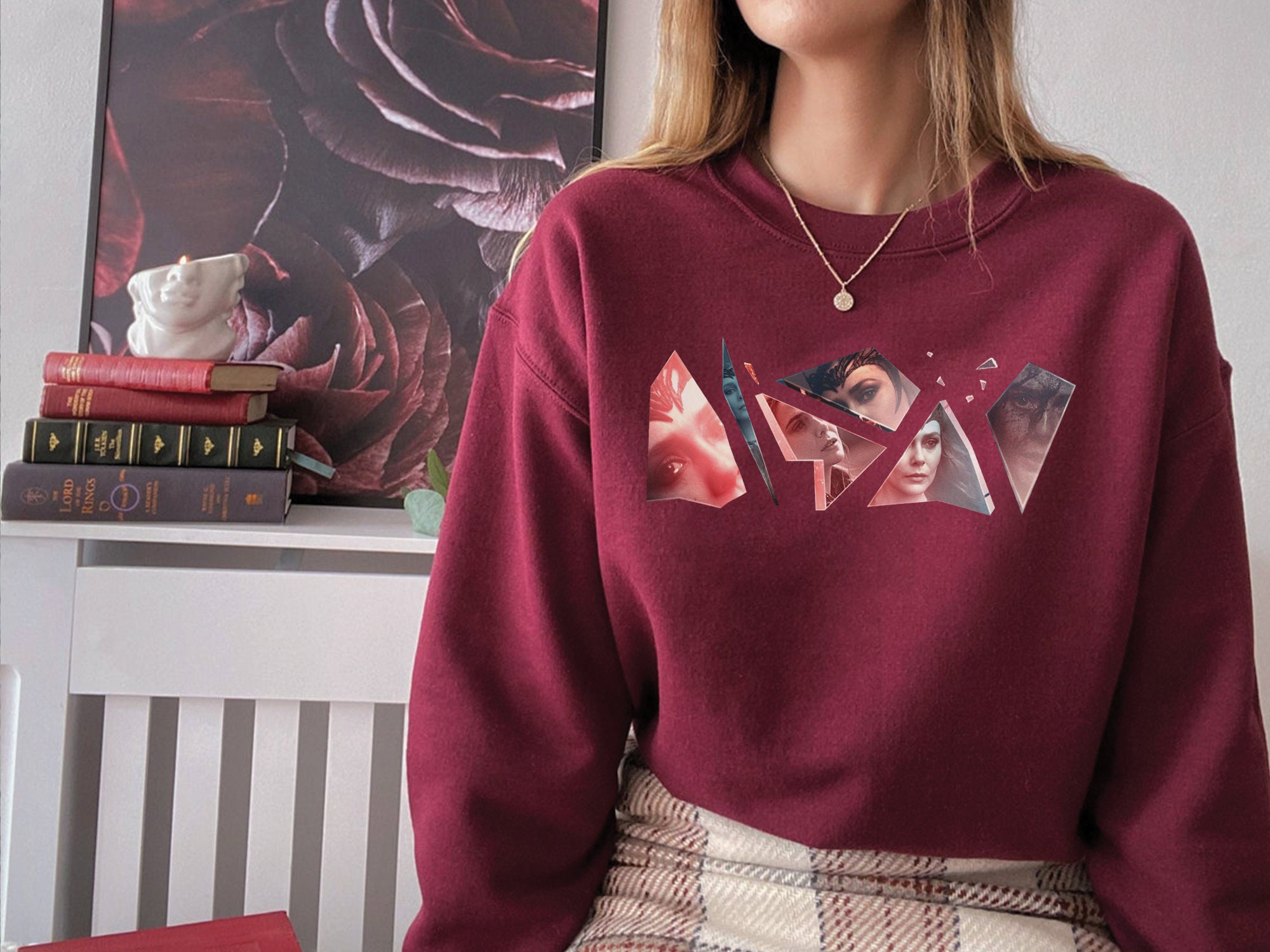 Scarlet Witch Wanda Maximoff Marvel Sweatshirt Scarlet Witch Wanda Maximoff Marvel Sweatshirt