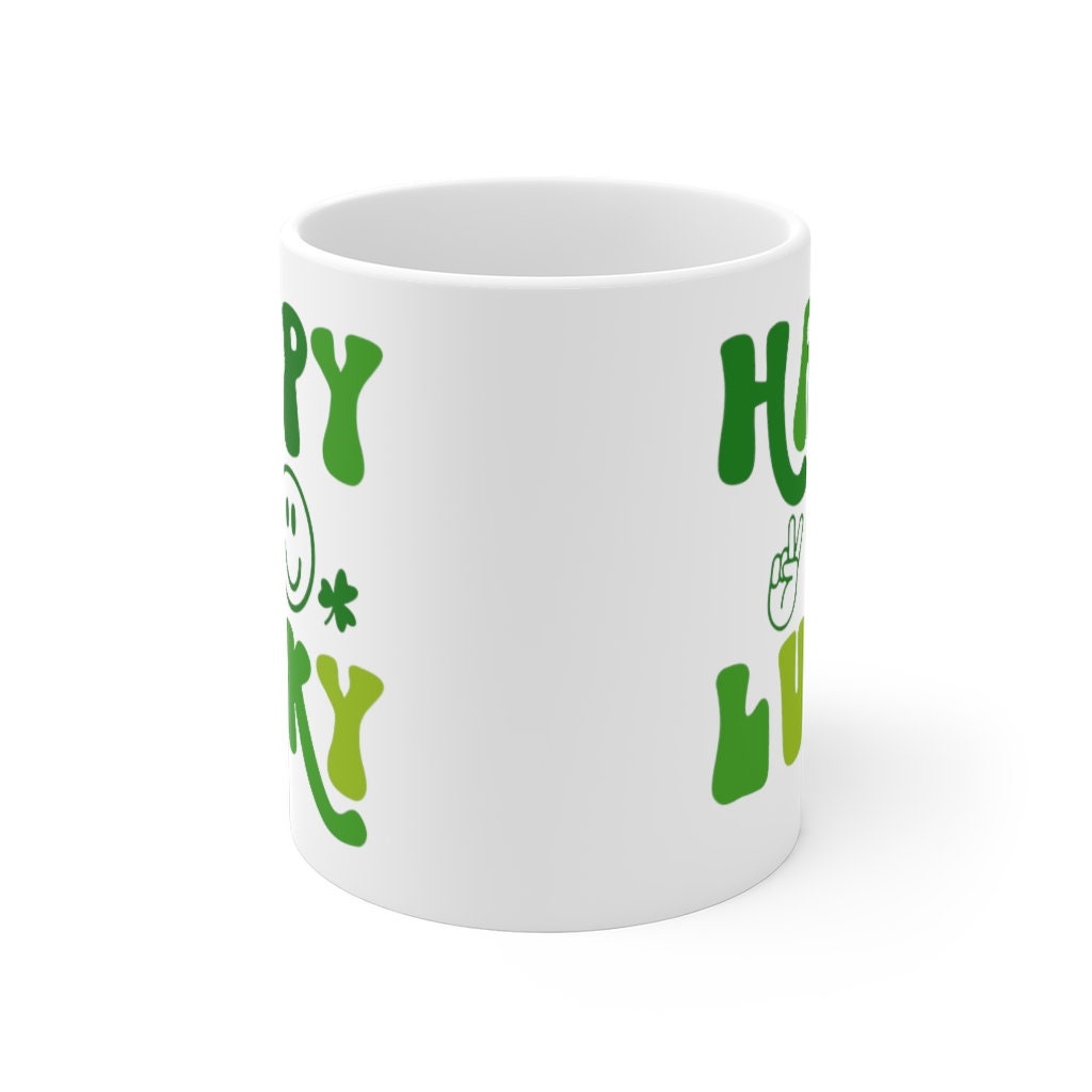 St. Patrick's Day Happy Go Lucky Ceramic Mugs St. Patrick's Day Happy Go Lucky Ceramic Mugs