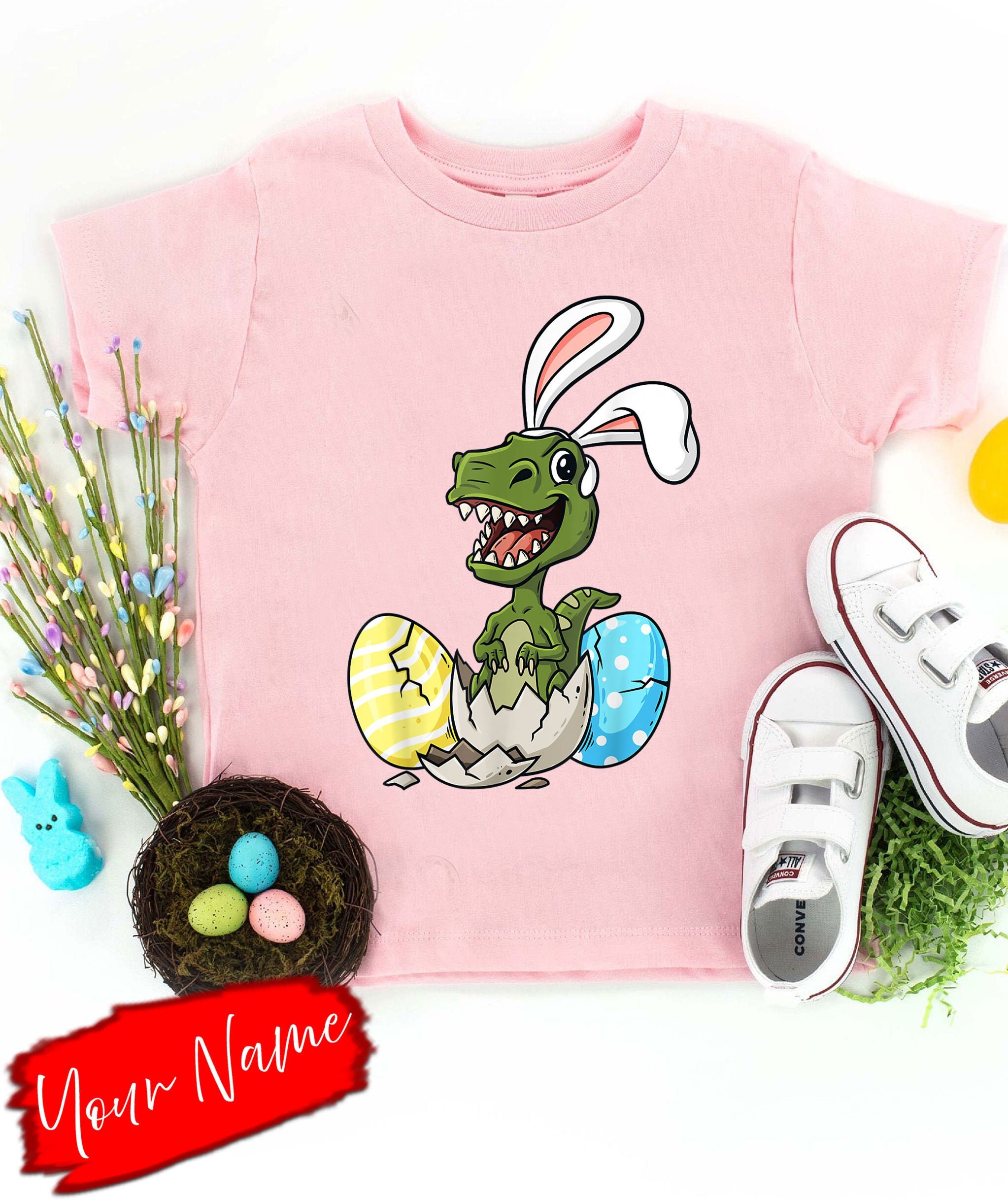 Egg Hatching Dinosaur Easter Sweatshirt Egg Hatching Dinosaur Easter Sweatshirt