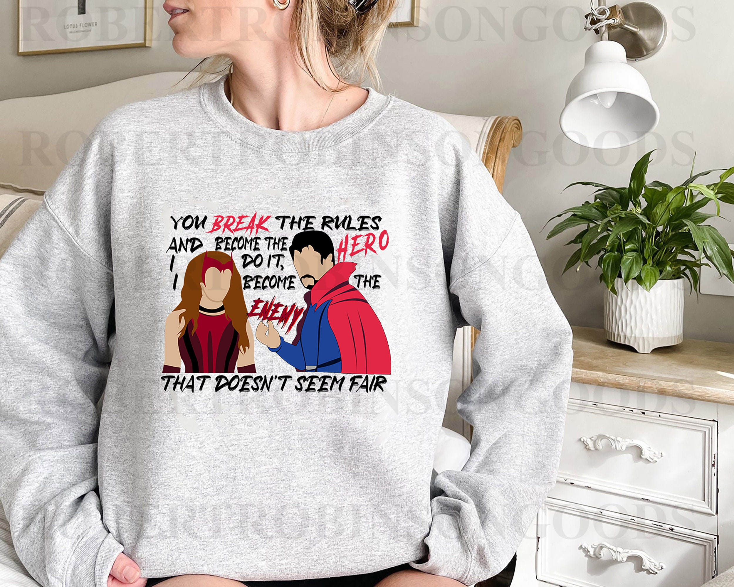 Scarlet Witch Maximoff 1989 Dr Strange 2 Sweatshirt Scarlet Witch Maximoff 1989 Dr Strange 2 Sweatshirt