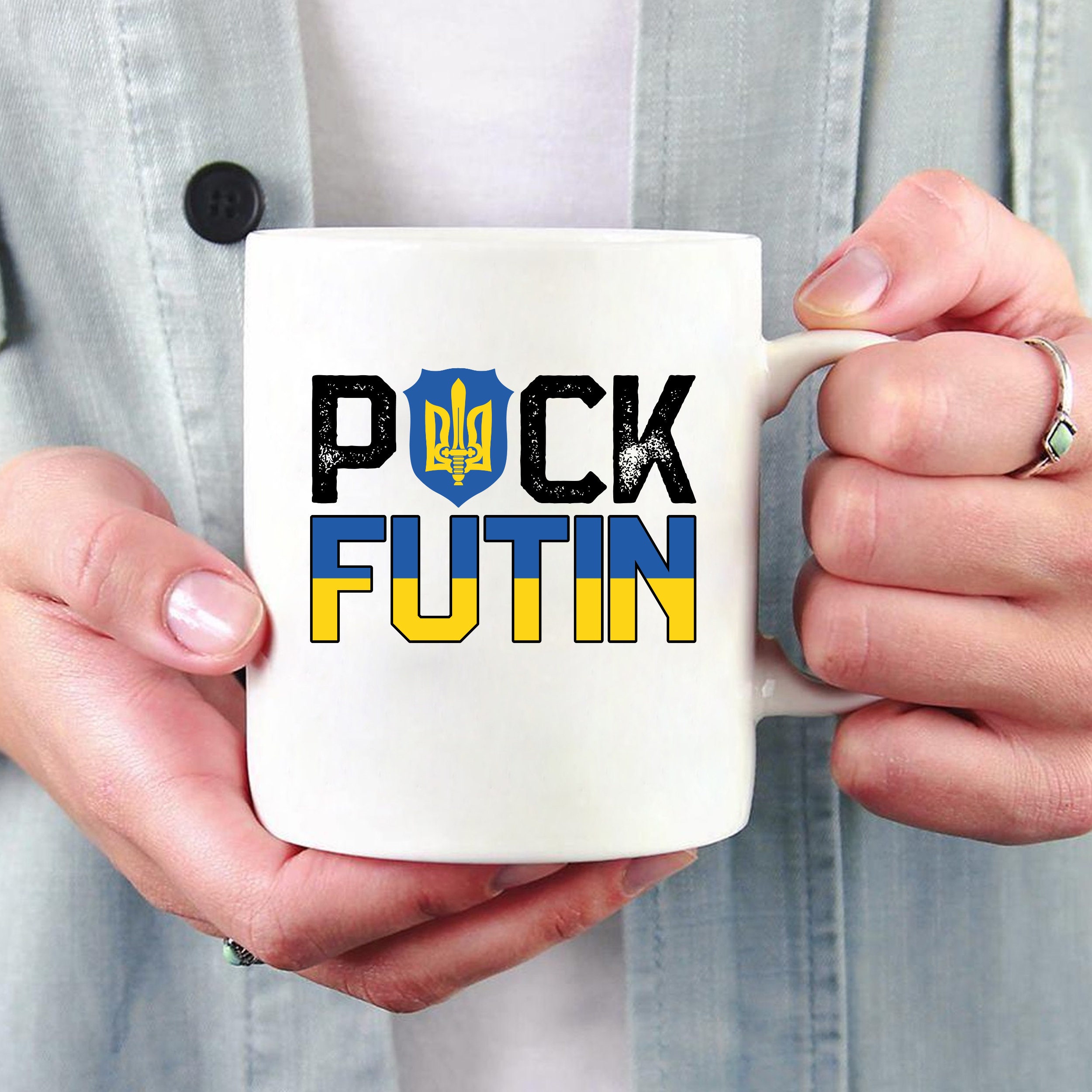 Anti Putin Puck Futin Stand With Ukraine Mug Anti Putin Puck Futin Stand With Ukraine Mug