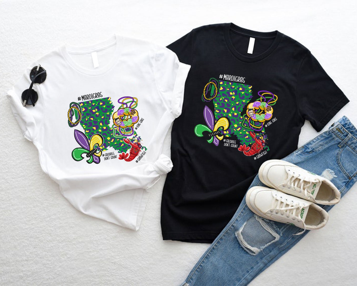 Louisiana Mardi Gras Family Matching Shirt Louisiana Mardi Gras Family Matching Shirt
