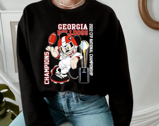 Mickey Georgia Bulldogs 2022 Football Playoff Championship SweatShirt