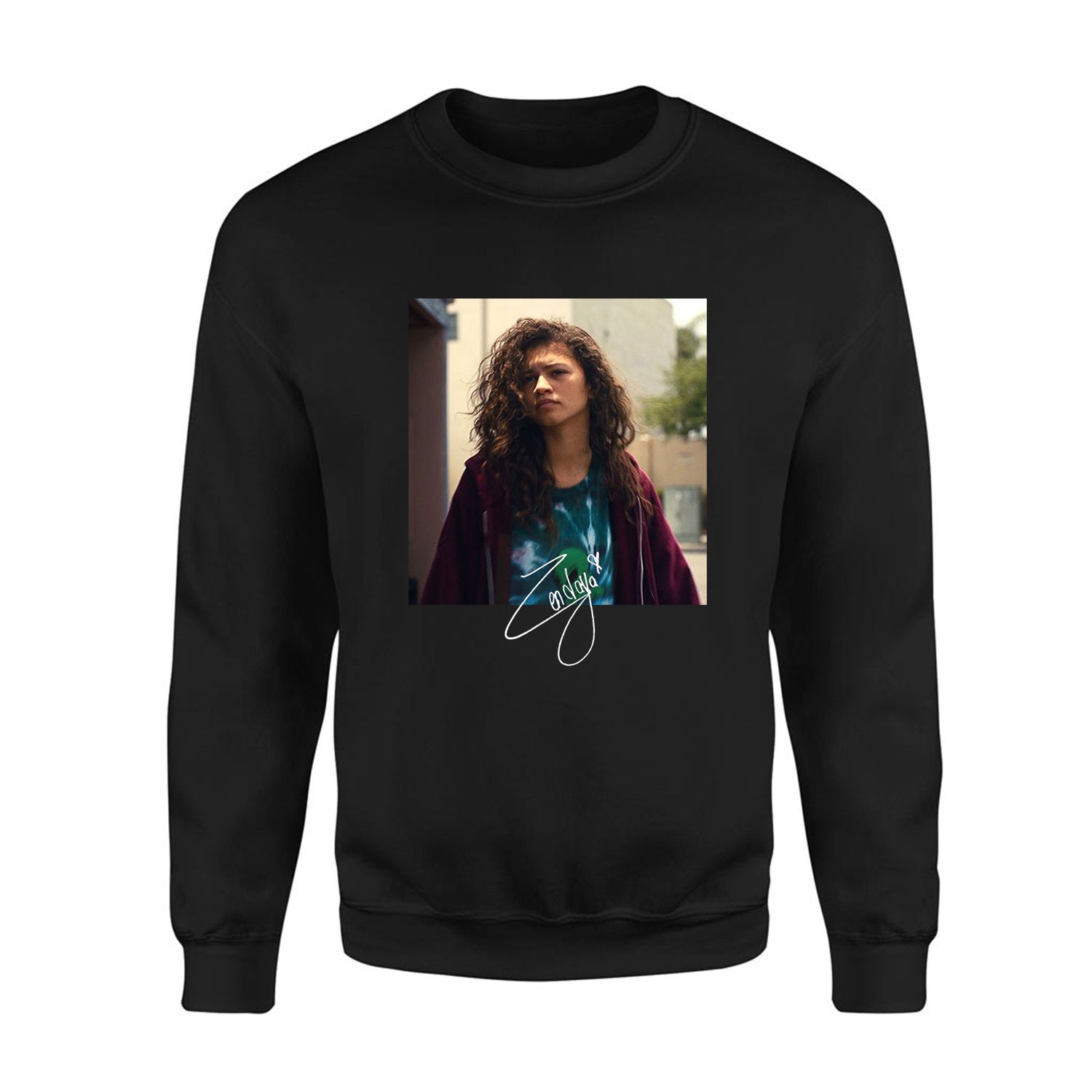 Rue Zendaya Euphoria Season 2 Signature Sweatshirt Rue Zendaya Euphoria Season 2 Signature Sweatshirt