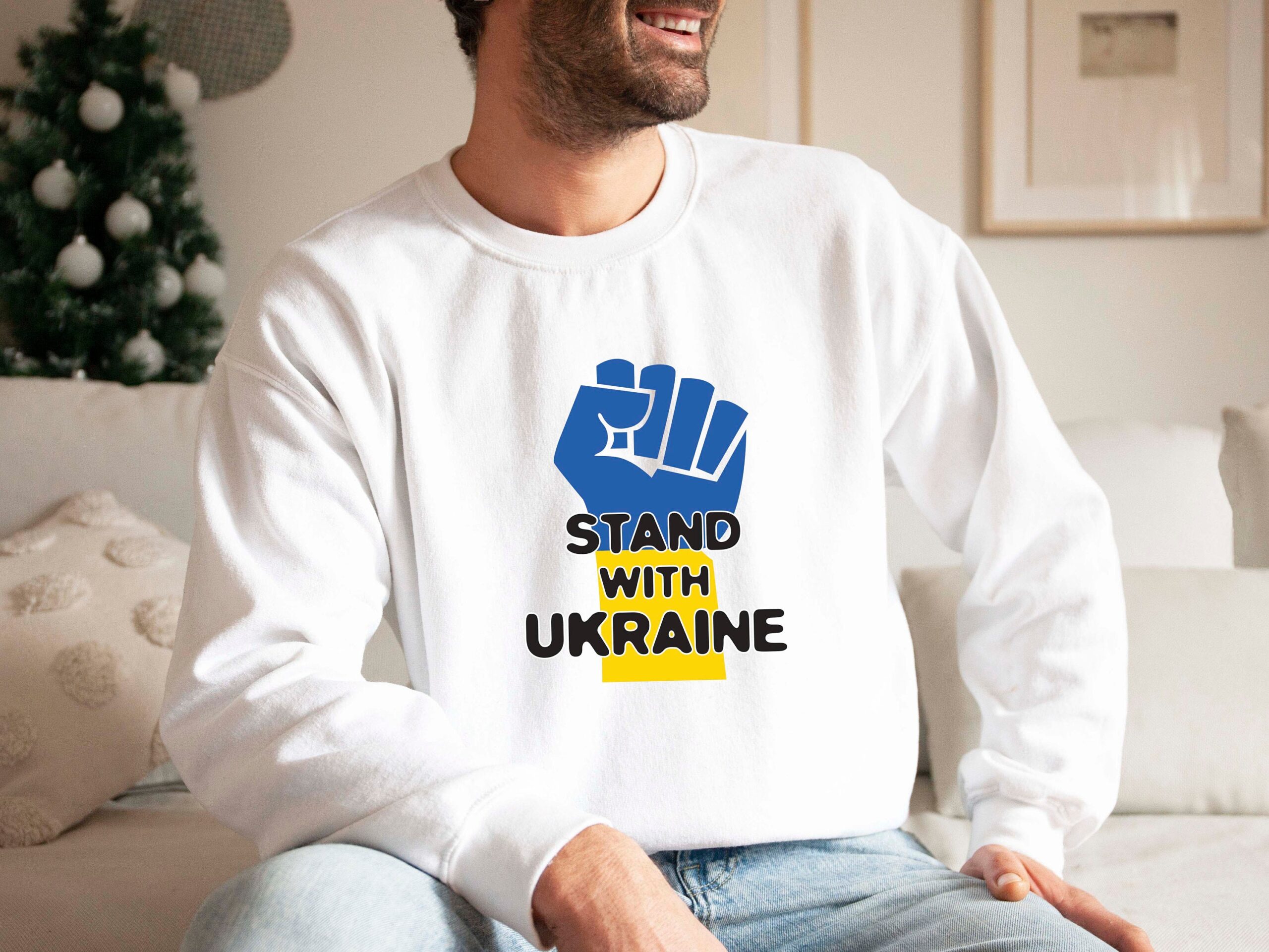 Stand With Ukraine Support Sweatshirt Stand With Ukraine Support Sweatshirt