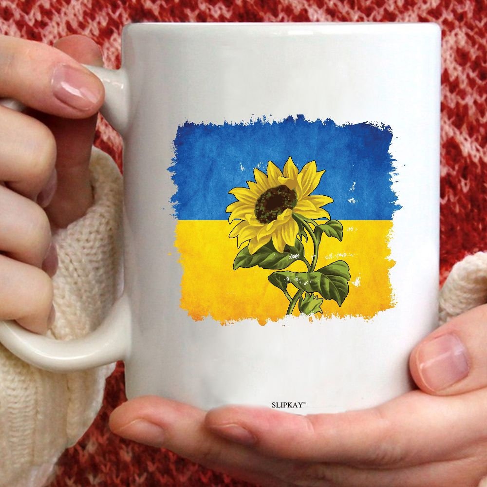 Sunflower Ukrainian Flag I Stand With Ukraine Mug Sunflower Ukrainian Flag I Stand With Ukraine Mug