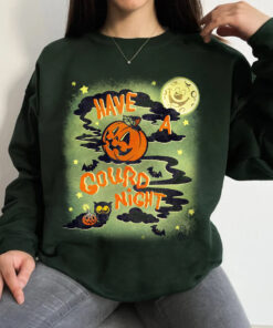 Goodnight Pumpkins Sweatshirt Fall Shirts Shirt Cute Graphic Tees Autumn Pumpkin