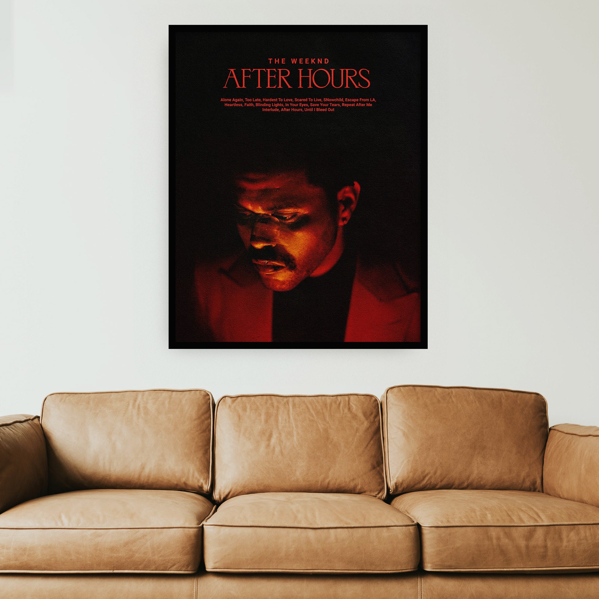 The Weeknd After Hours Album Canvas Poster Print The Weeknd After Hours Album Canvas Poster Print