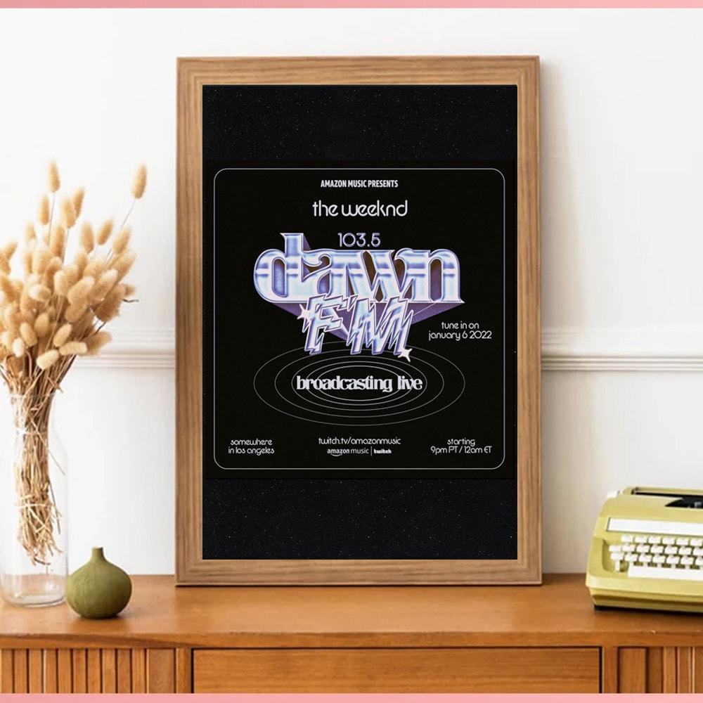 The Weeknd Dawn FM Canvas Poster The Weeknd Dawn FM Canvas Poster