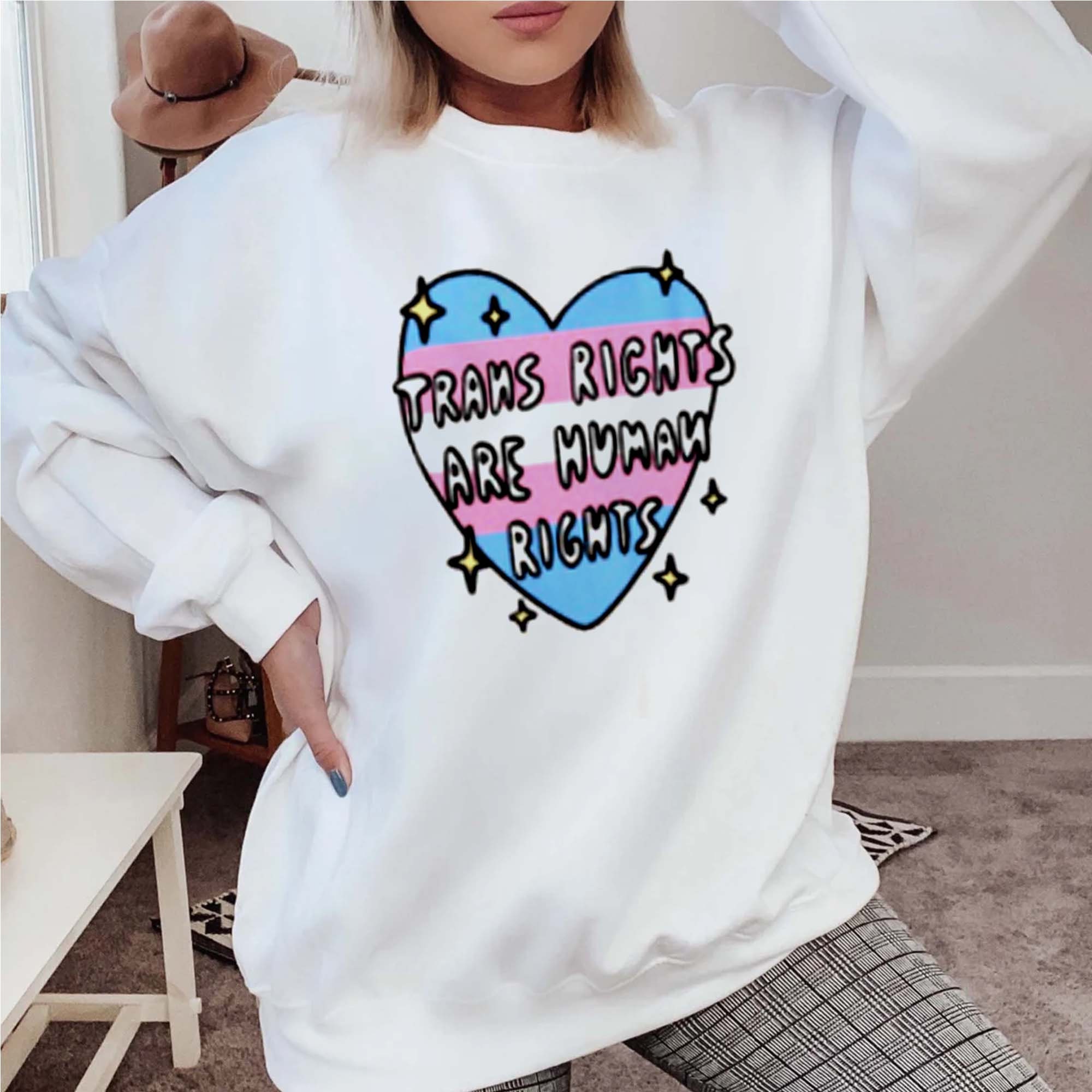 Trans Rights Are Human Protect Kids Sweatshirt Trans Rights Are Human Protect Kids Sweatshirt