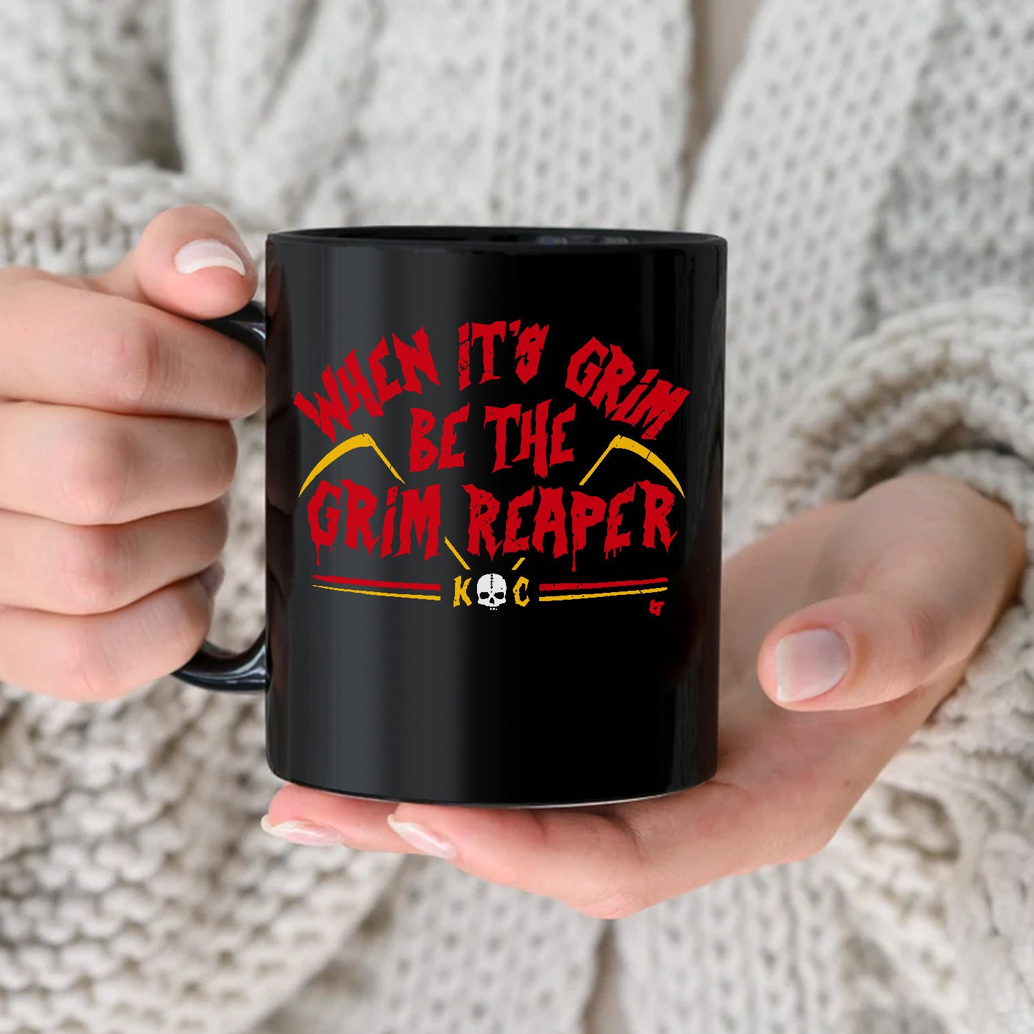When It's Grim Be The Reaper Patrick Mahomes Mug When It's Grim Be The Reaper Patrick Mahomes Mug