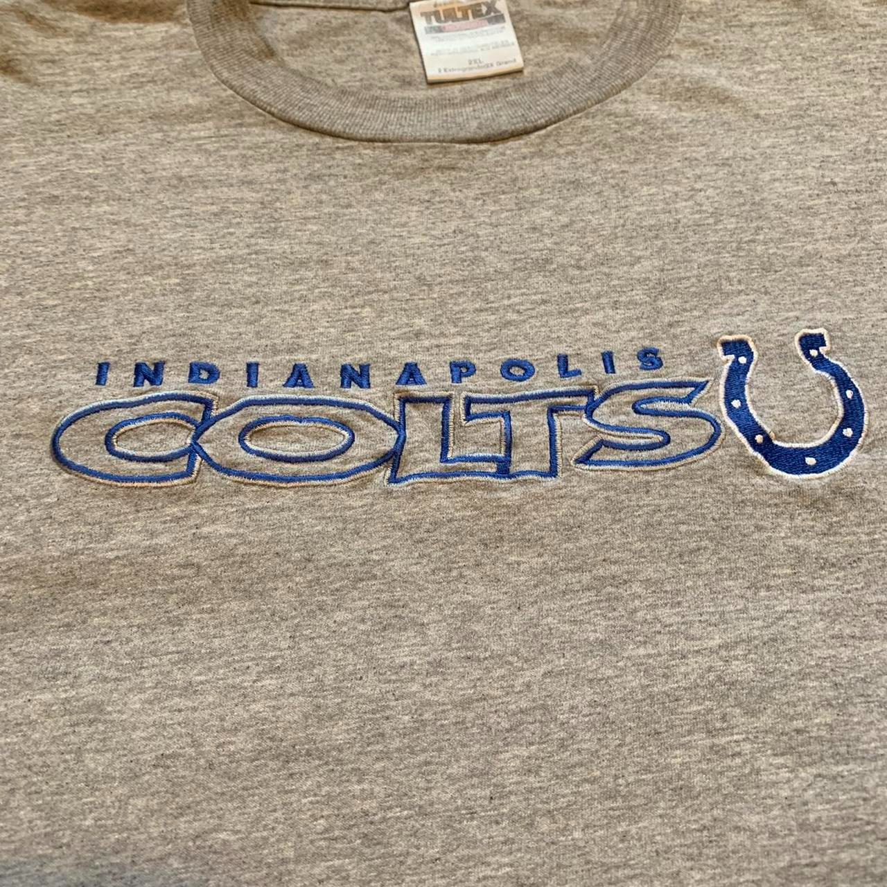 Y2K Vintage NFL Indianapolis Colts Football Embroidered T-Shirt Y2K Vintage NFL Indianapolis Colts Football Embroidered T-Shirt