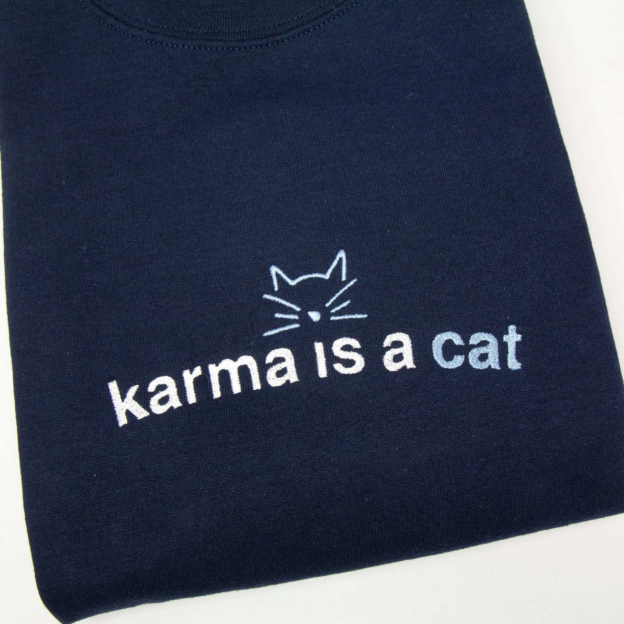 Karma Is A Cat Crewneck Sweatshirt Midnights By Taylor Swift Karma Is A Cat Crewneck Sweatshirt Midnights By Taylor Swift